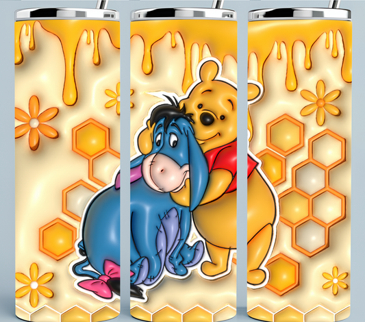 Eeyore and Pooh tumbler