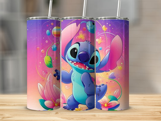 Cute Cartoon Character Colorful Theme Tumbler Cup
