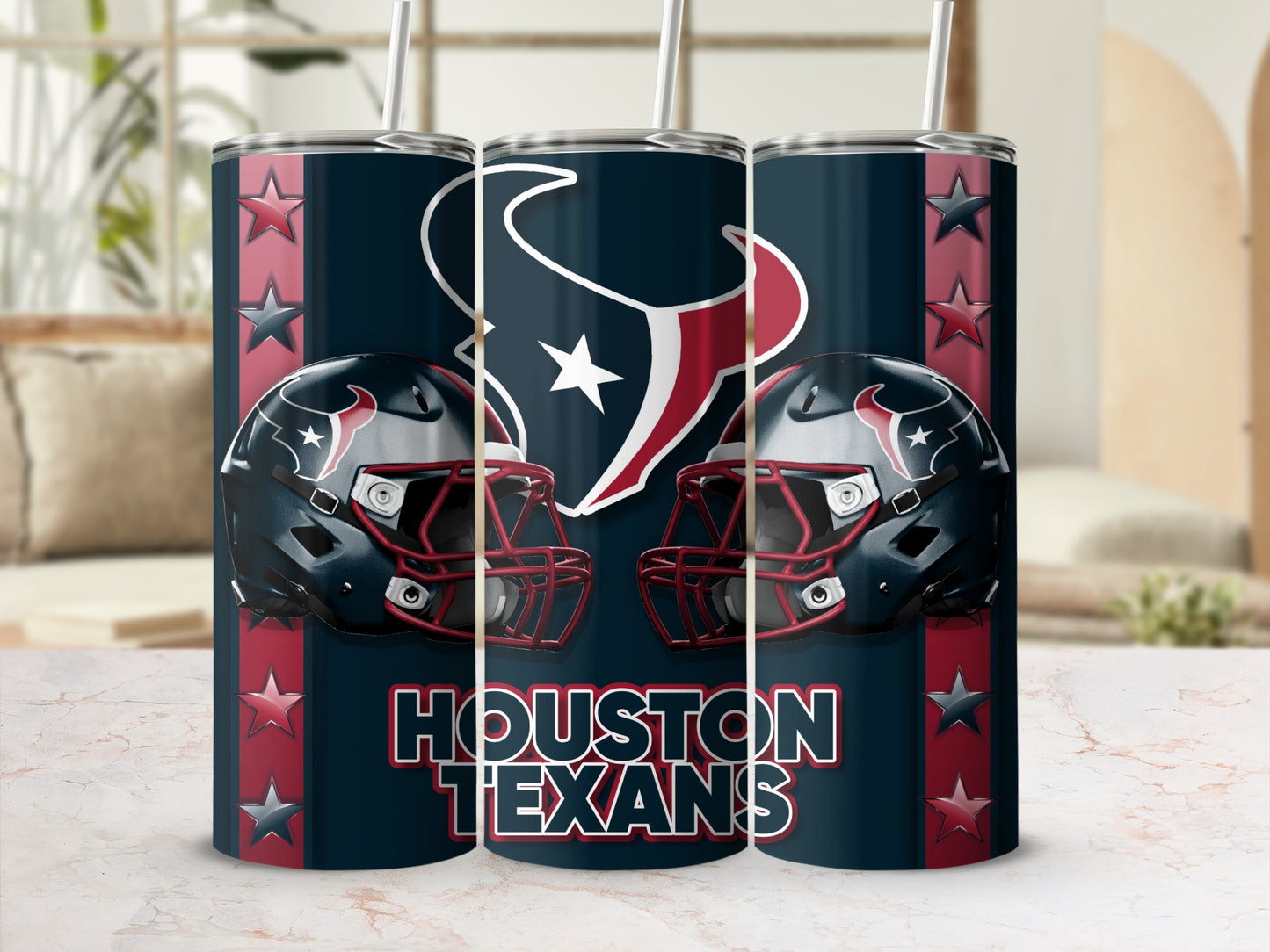Houston Texans Helmets Graphic Design Football Team Tumblers
