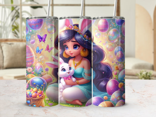 Princess Easter Bunny Eggs Butterflies Colorful Whimsical product type