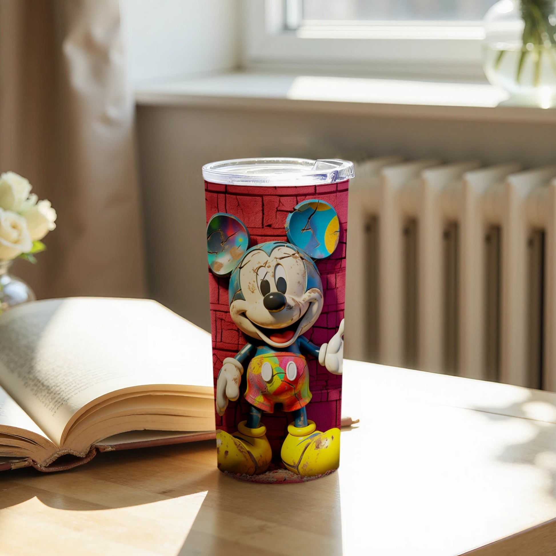 Colorful Mickey Mouse Design Tumbler with Lid Product