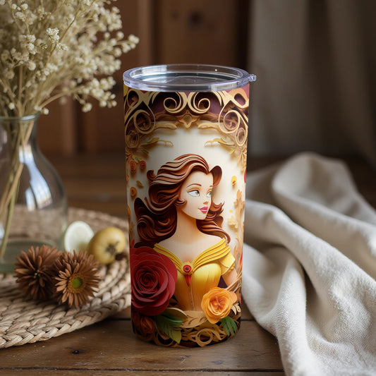 Beautiful Princess Themed Decorative Drink Tumbler