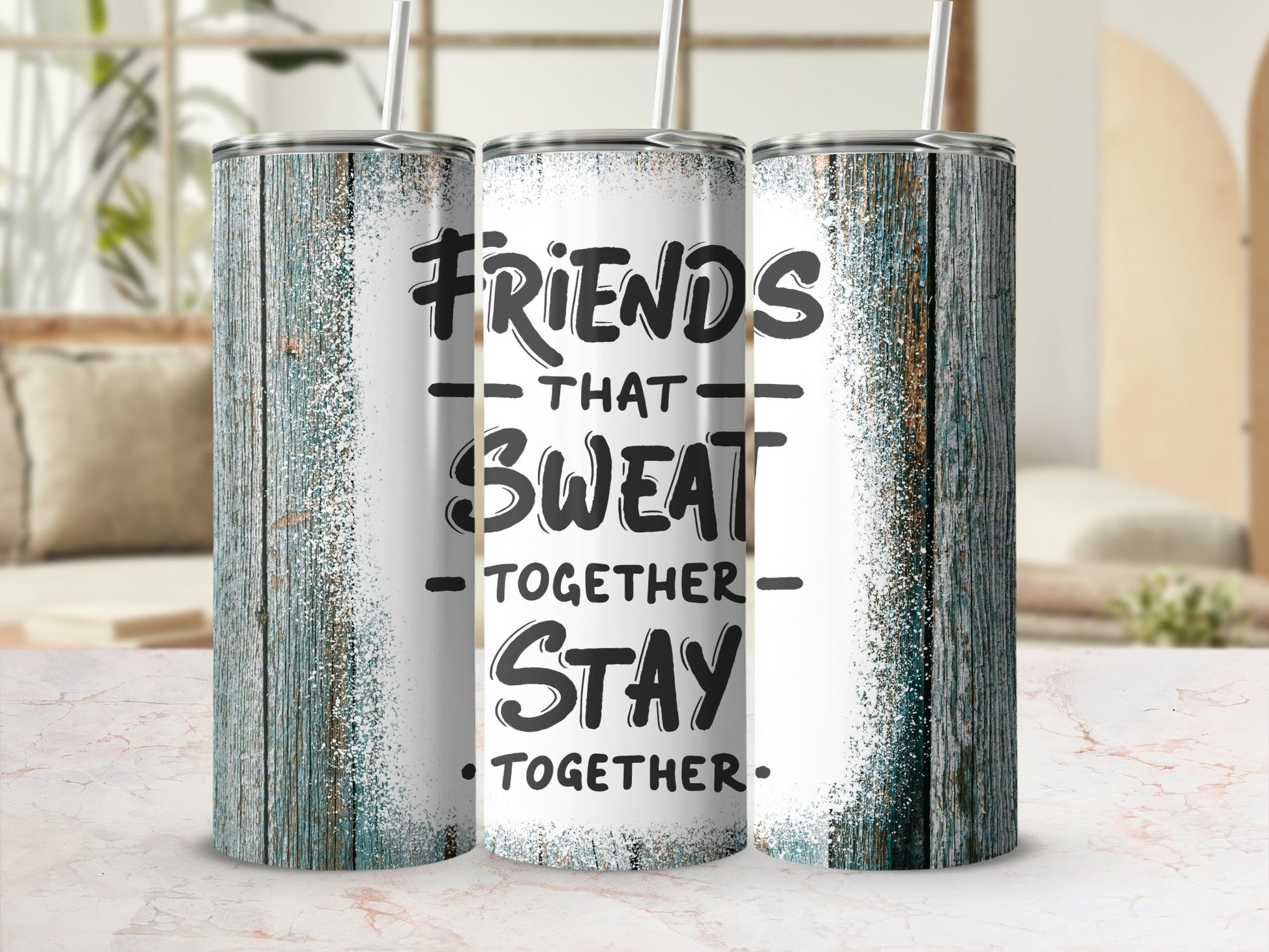 Friends That Sweat Together Stay Together tumbler