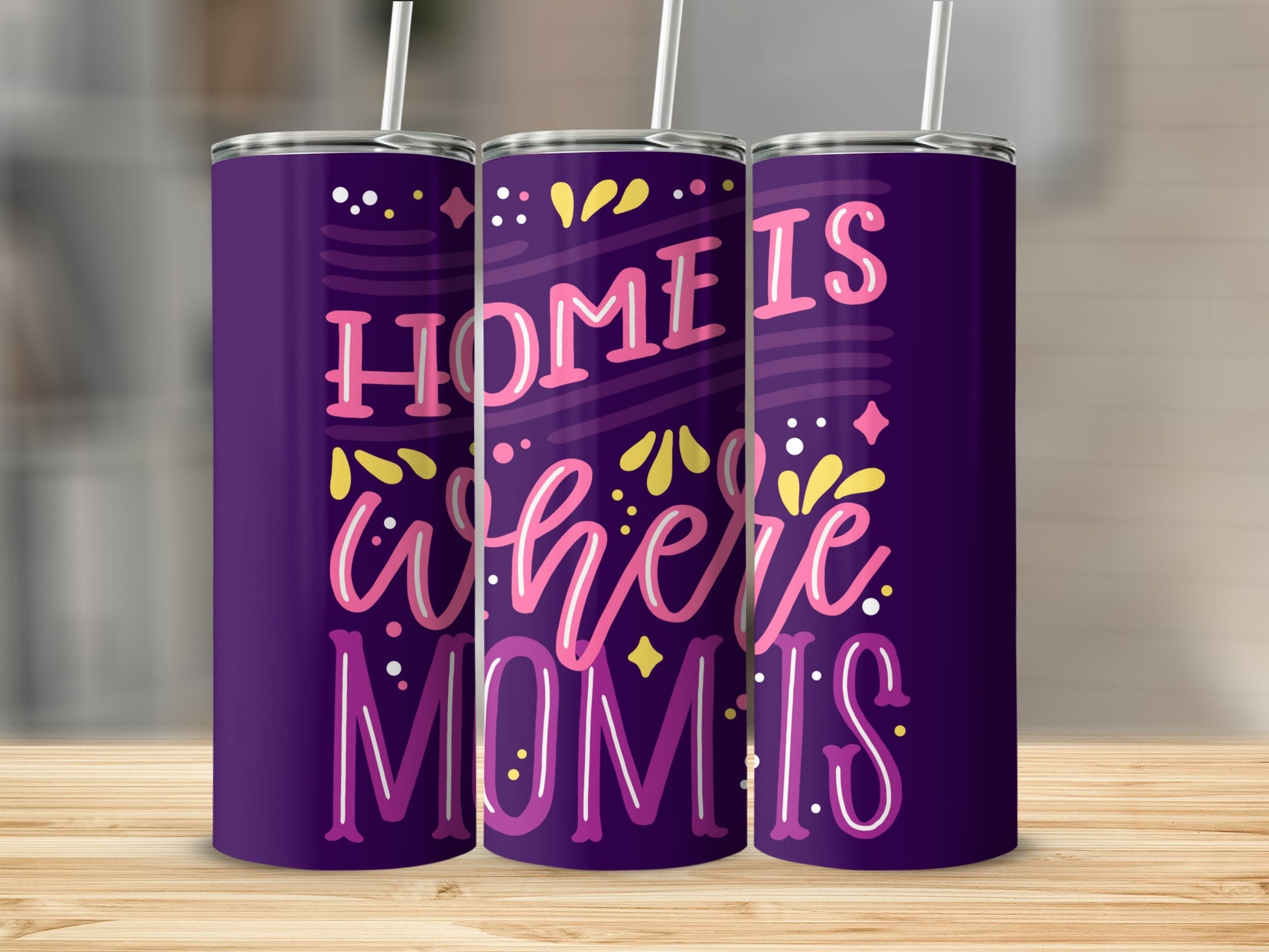 Home Is Where Mom Is Tumbler Travel Mug