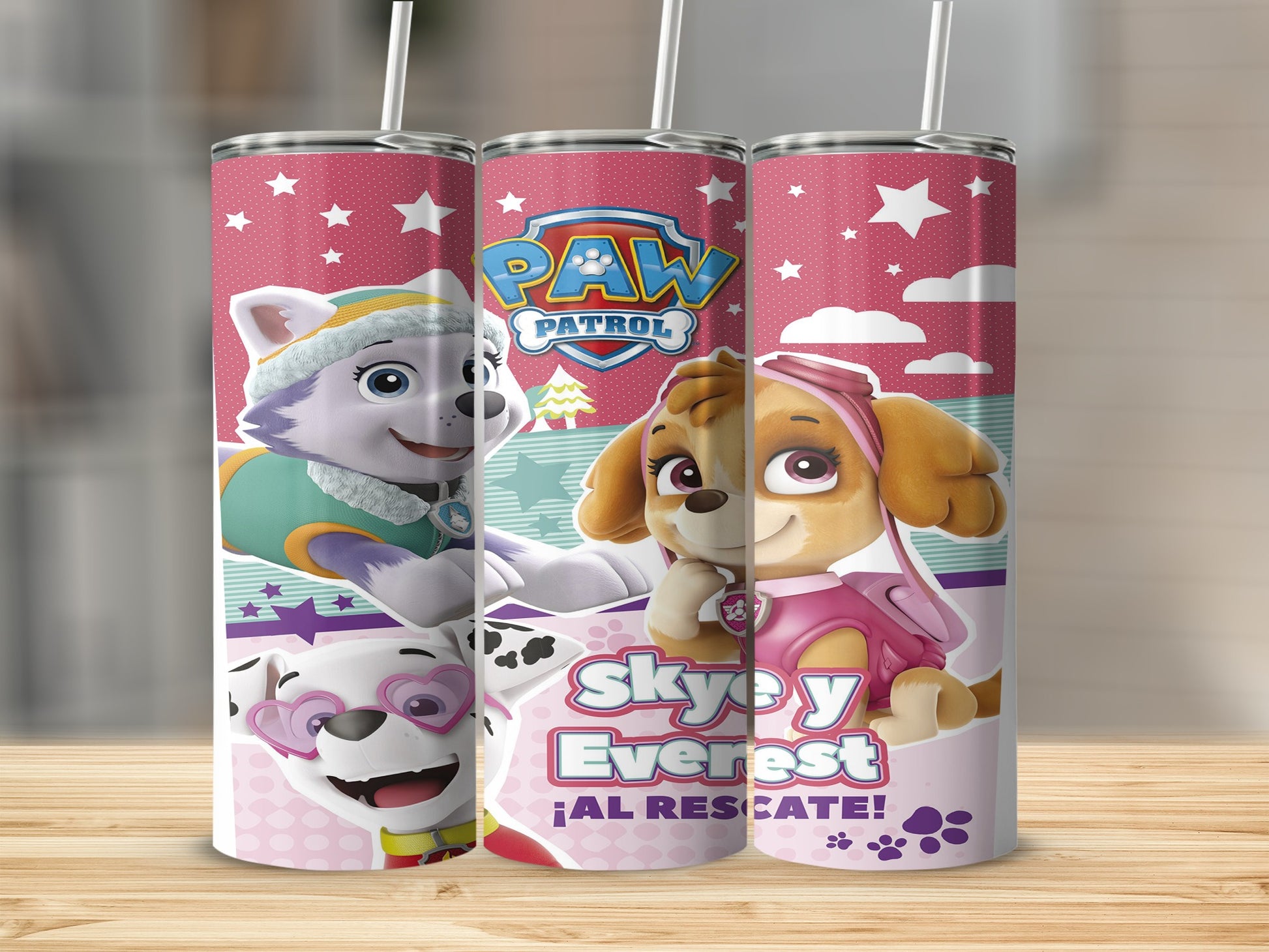 Paw Patrol Skye y Everest ¡AL RESCATE! tumbler