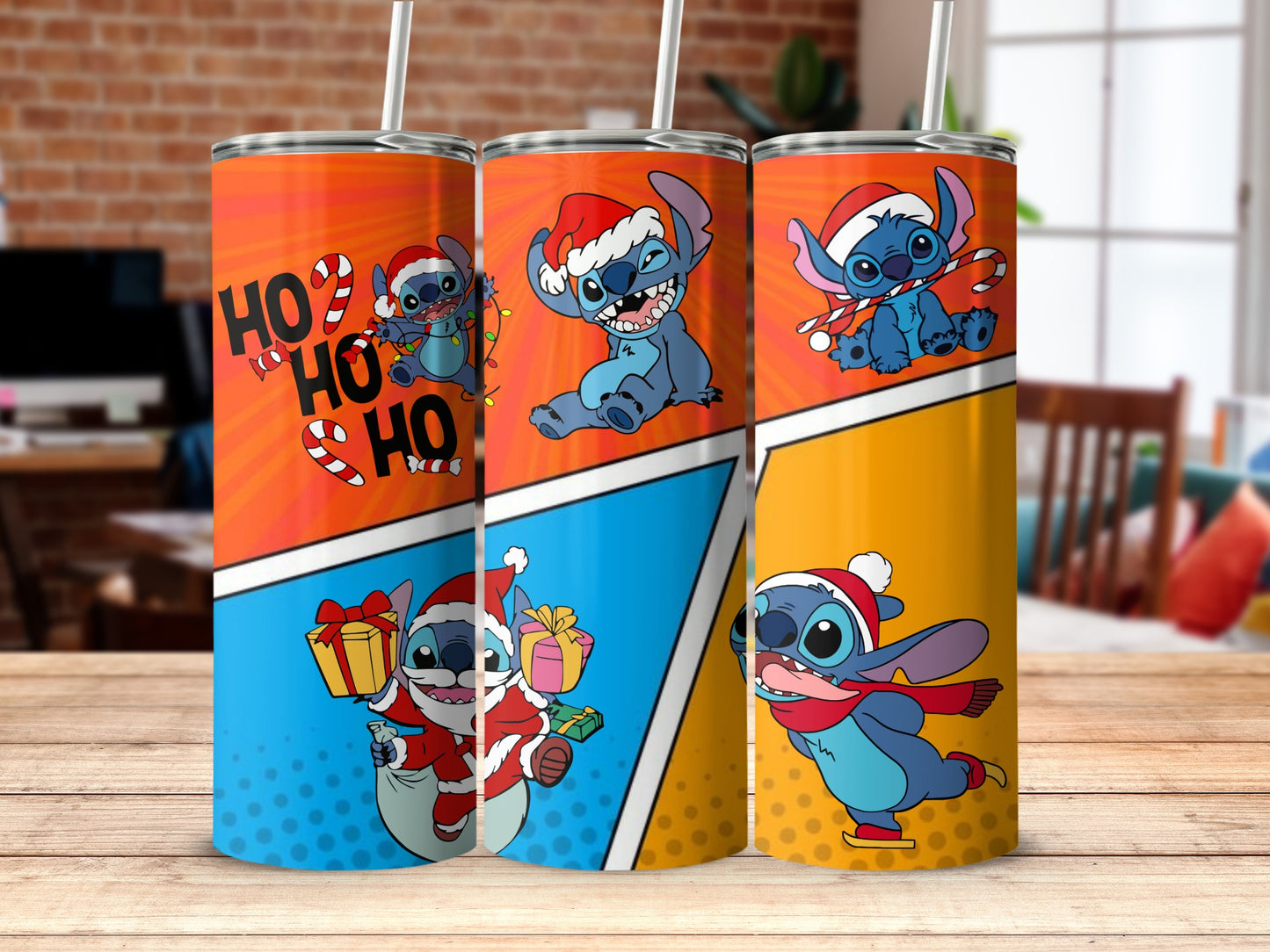 Festive Cartoon Character Themed Tumblers for Holiday Fun
