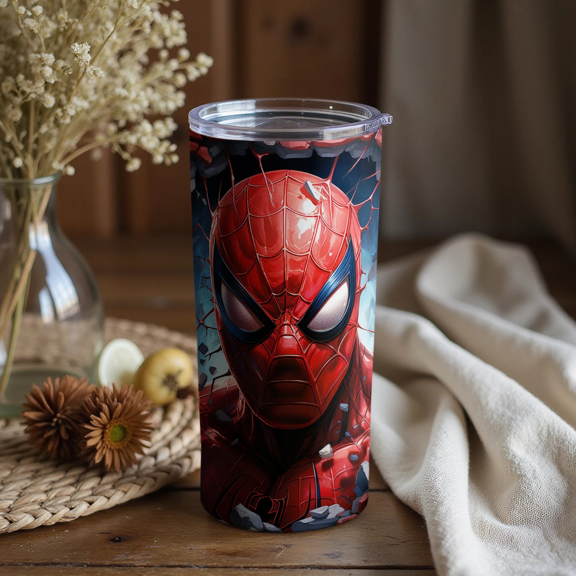 Spider-Man Design Insulated Travel Tumbler Product