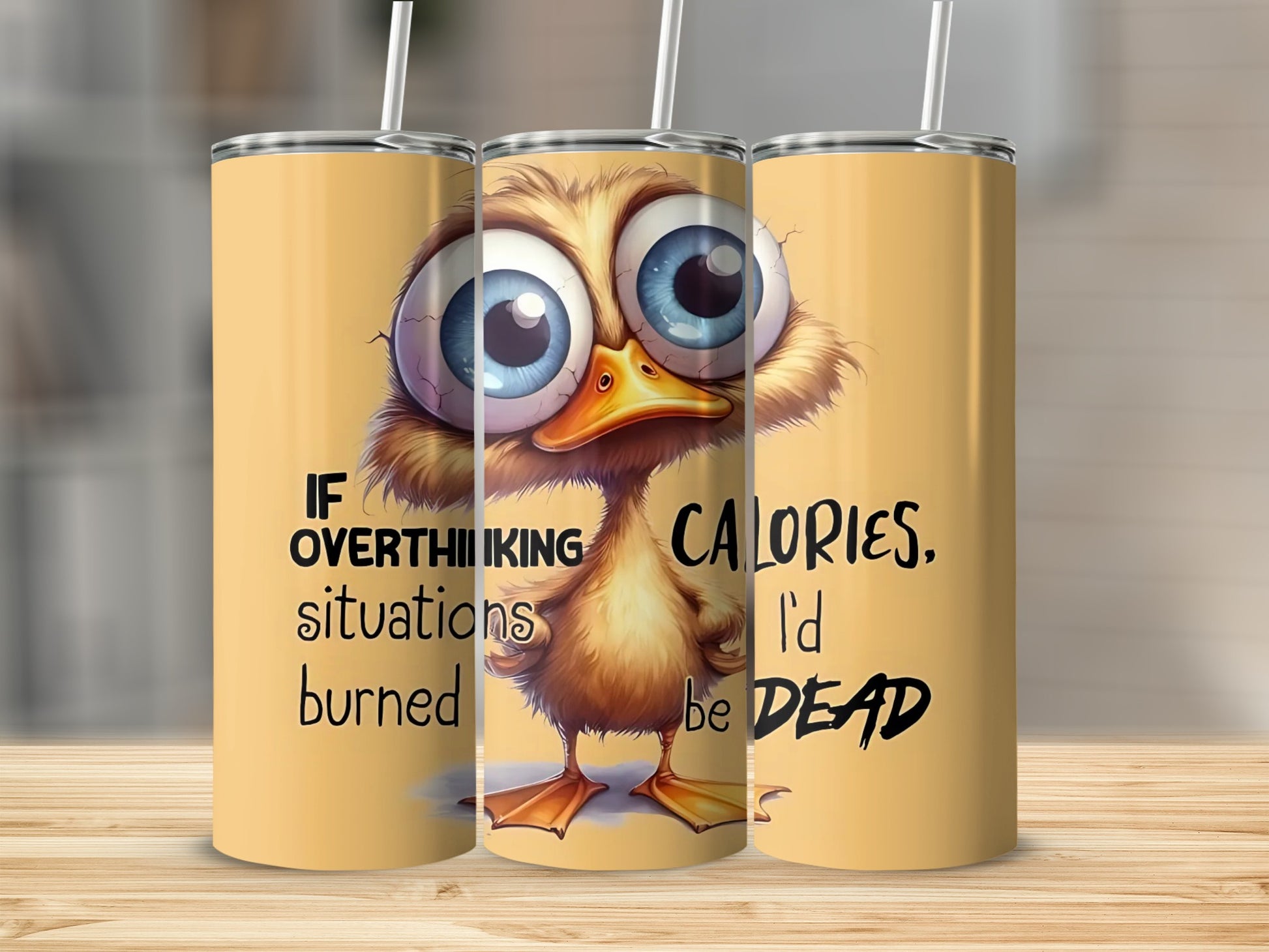 Funny Overthinking Situations Burned Calories Tumbler