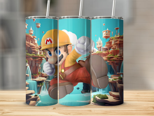 Colorful cartoon character adventure tumbler