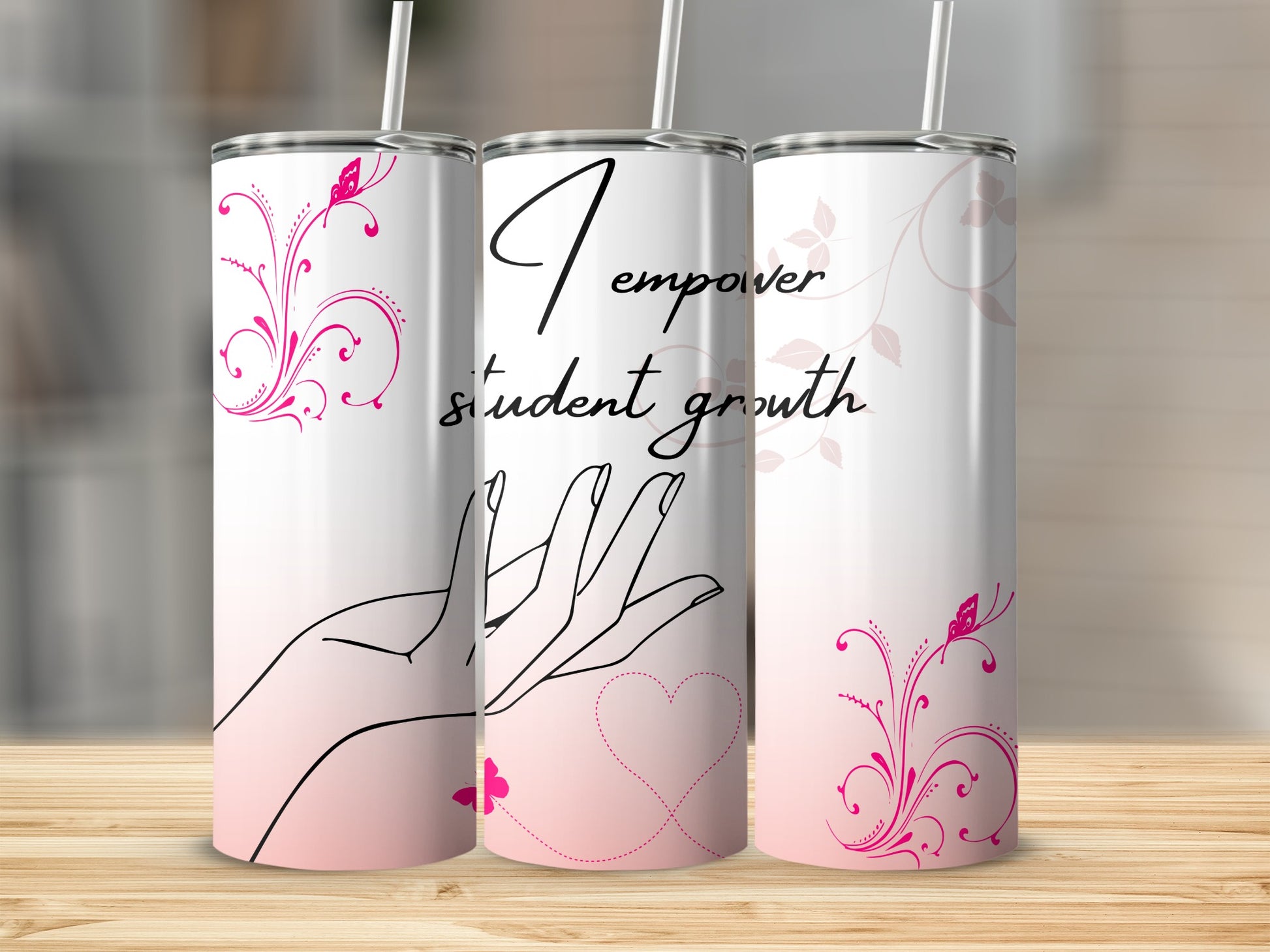 I empower student growth floral tumbler set