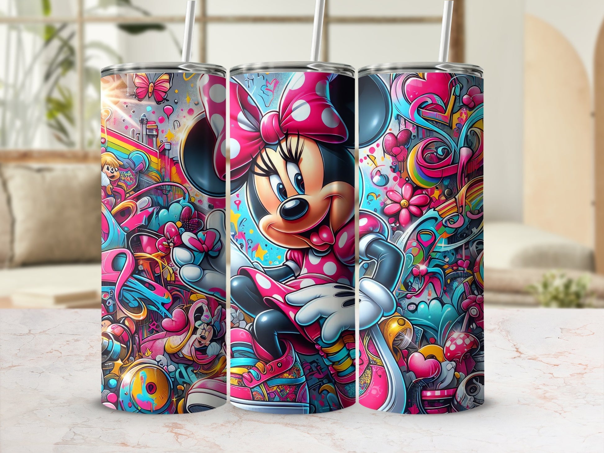 Minnie Mouse themed insulated tumbler for kids