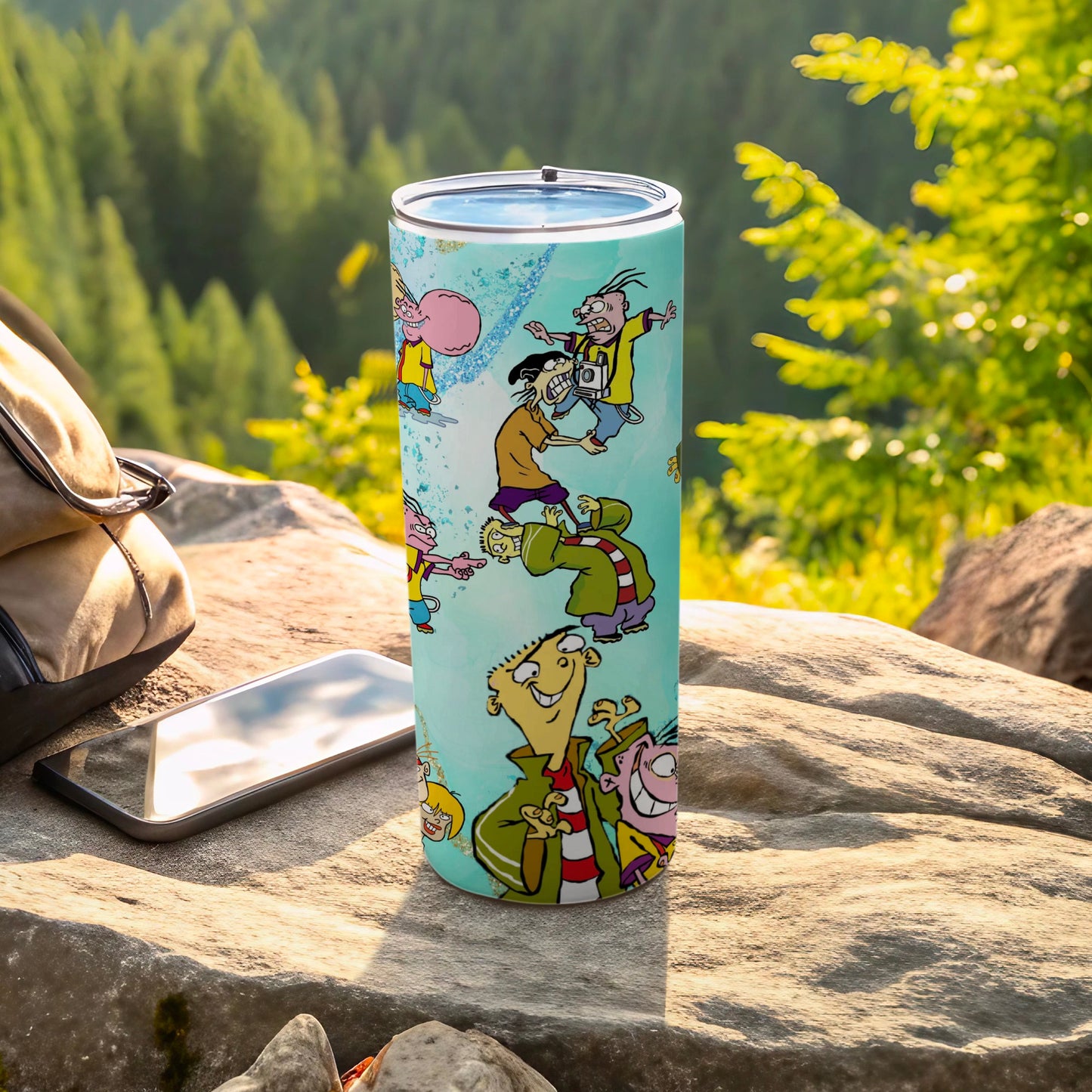 Colorful Cartoon Characters Illustrated Tumbler Cup