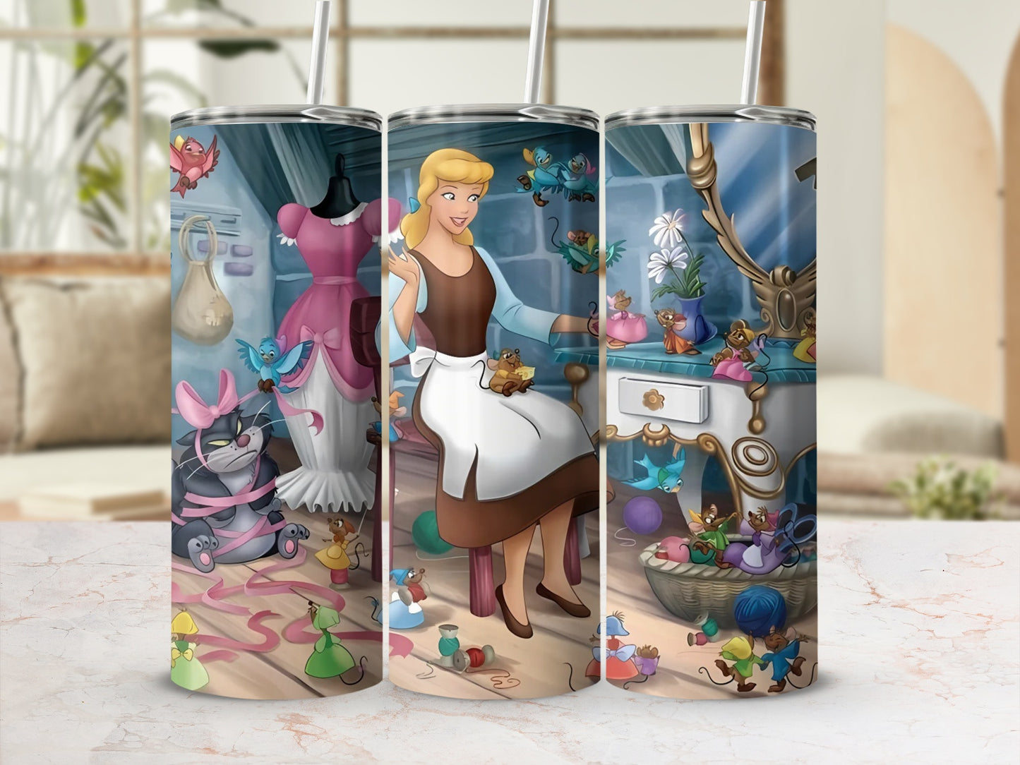 Whimsical Fairy Tale Artwork Stainless Steel Tumbler