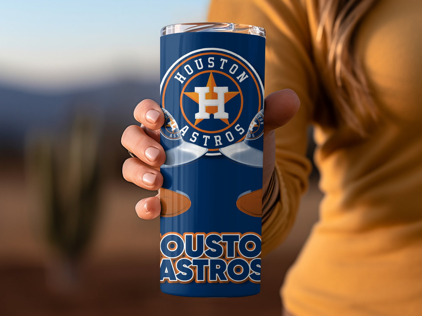 Houston Astros Helmets Plus Logo for Baseball Lovers Tumblers