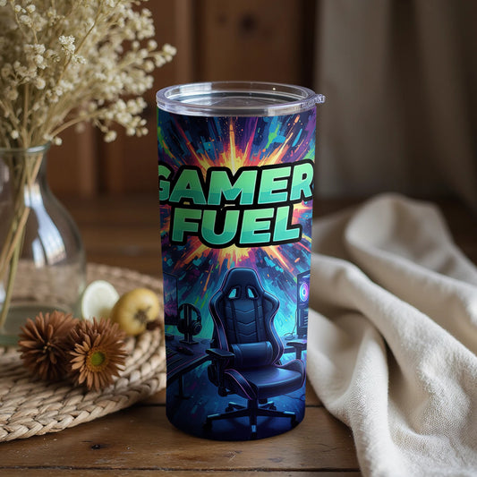 Gamer Fuel Insulated Tumbler for Ultimate Gaming Experience