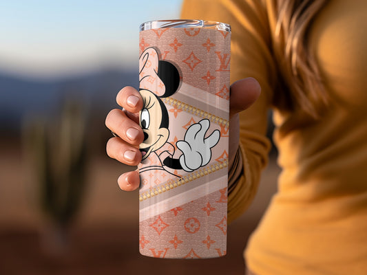 Adorable Minnie Mouse themed tumbler perfect for kids