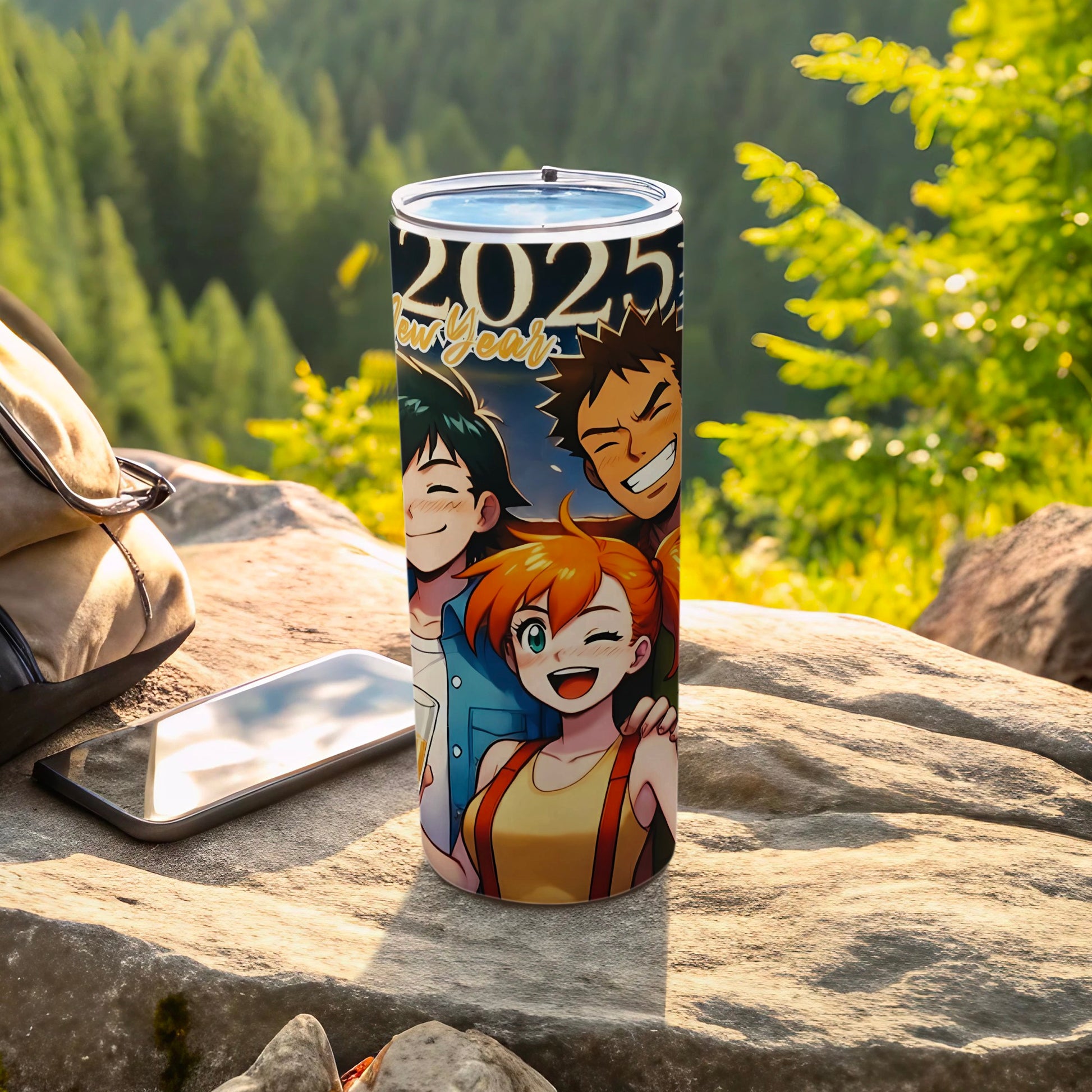 2025 New Year Anime Characters Travel Tumbler