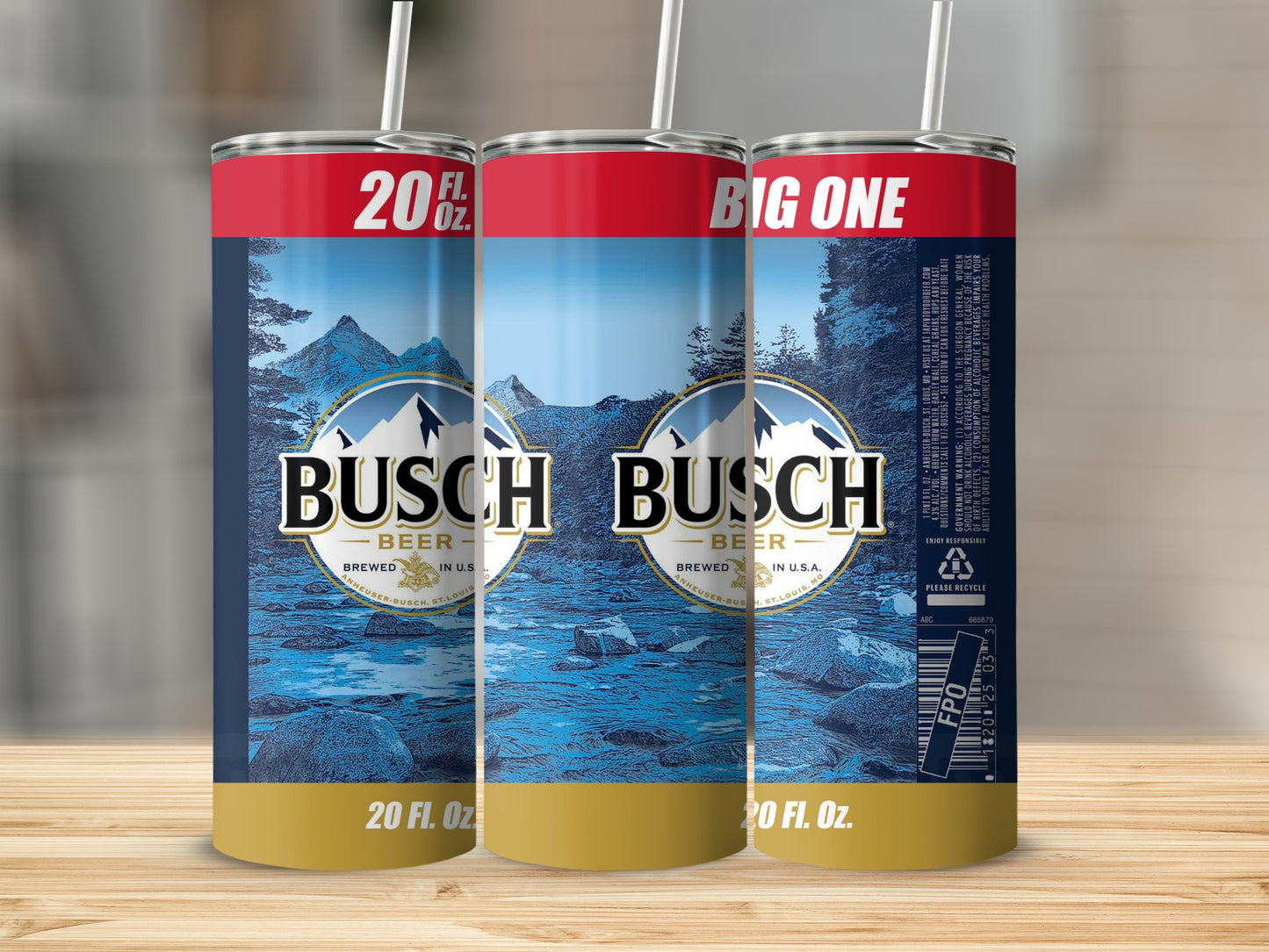 Busch Beer 20 Fl Oz Big One Mountain River product type