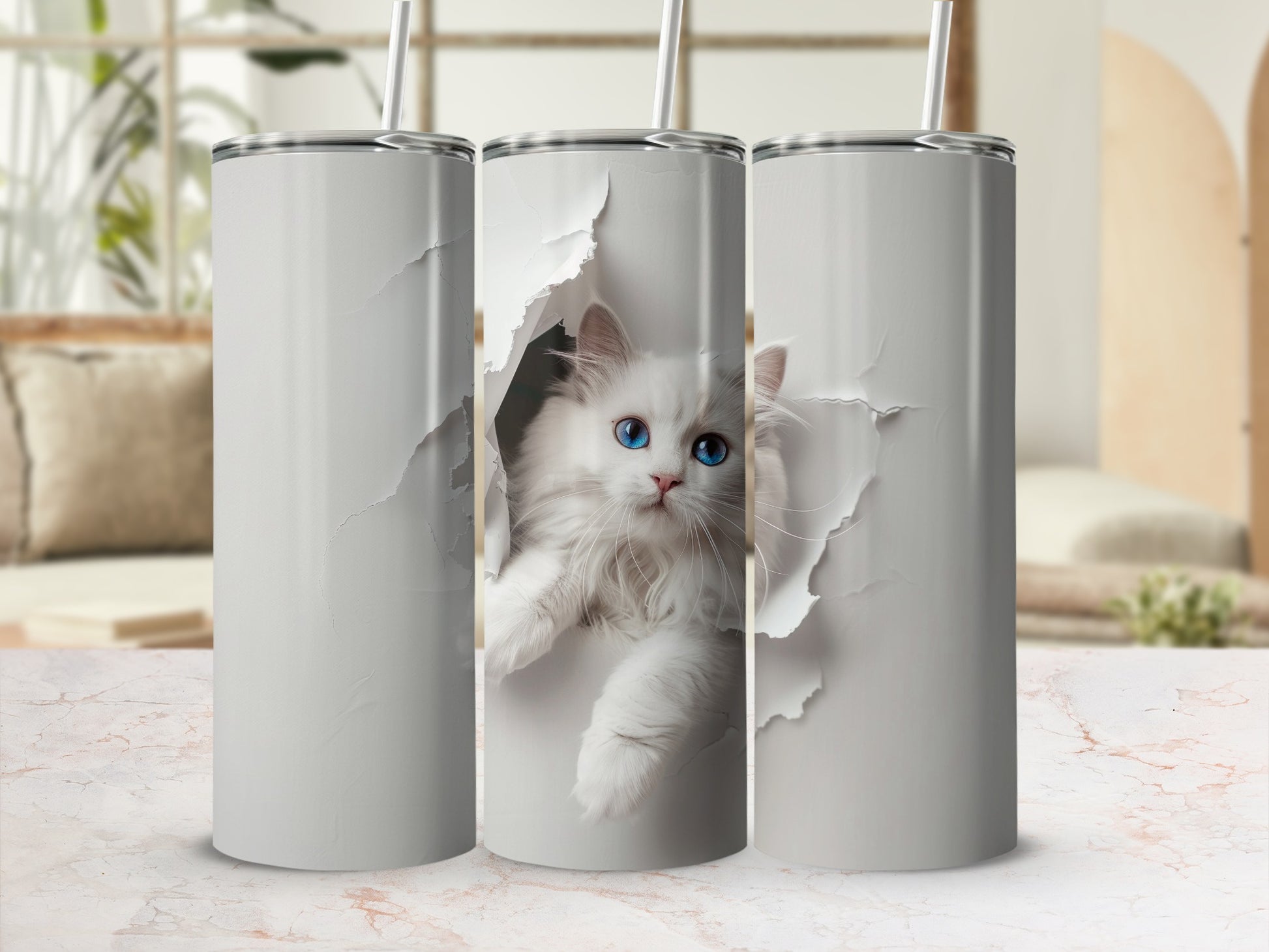 Cute Blue Eyed White Cat Tumbler Drinkware product type
Tumbler, Cat, White Cat, Blue Eyes, Feline, Kitten, Pet Lover Gift, Animal Design, Cute Cat, Insulated Tumbler, Drinkware, Travel Mug, Cat Art, Unique Design, Gift Idea, Animal Print, Peeking Cat, Pet Owner, Cat Lover, Coffee Tumbler