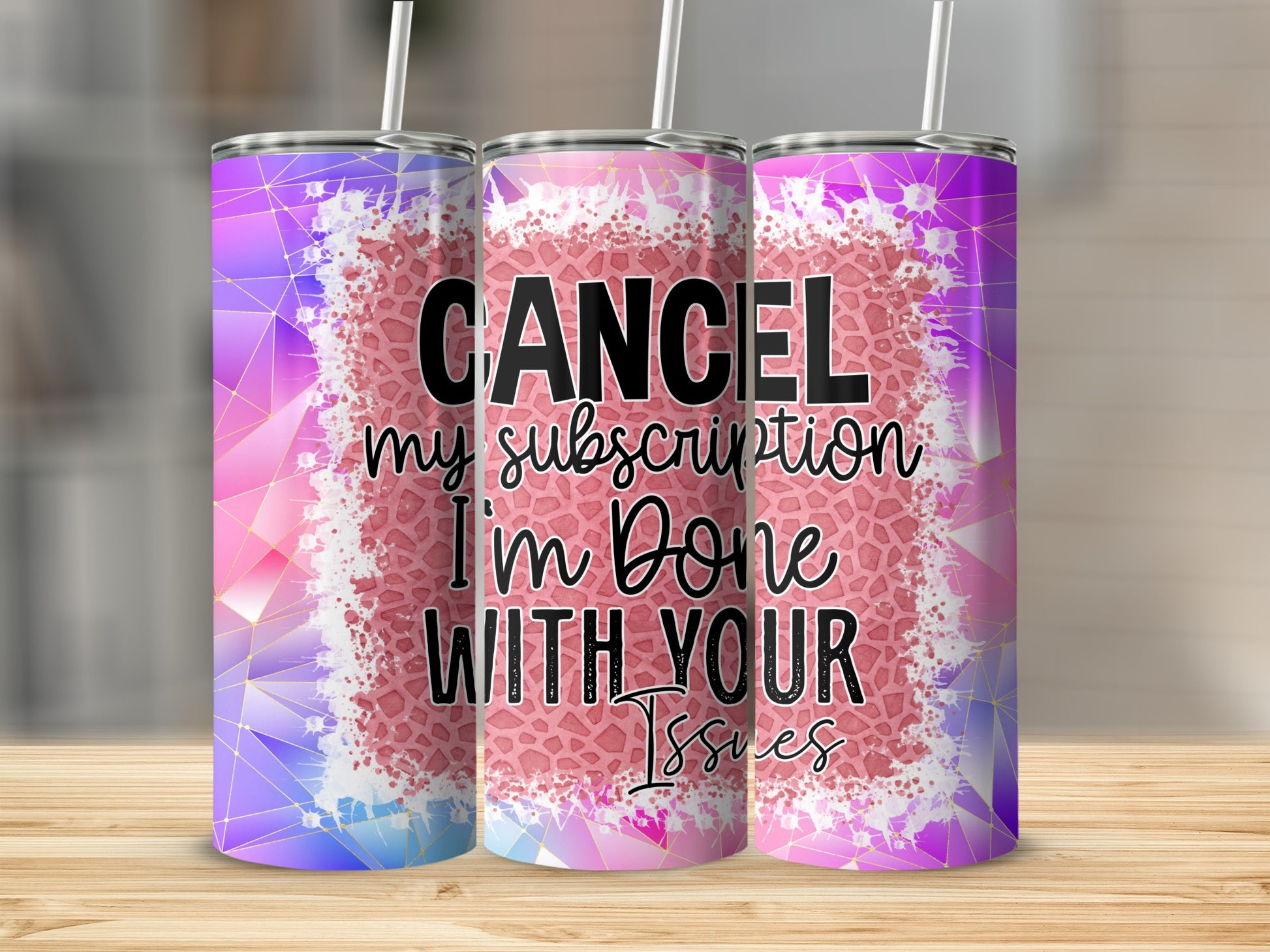 Cancel my subscription Issues geometric tumbler product type
Cancel subscription
Sarcastic Humor
Funny Quote
I'm Done Quote
WITH YOUR Issues
Geometric Pattern
Leopard Texture
Pink Purple Blend
Gradient Colors
Drinkware Item
Unique Design
Statement Piece
Office Gag Gift
Best Friend Present
Birthday Present
Gift for Her
Trendy Drinkware
Abstract Art
Quote Tumbler
Fun Lifestyle