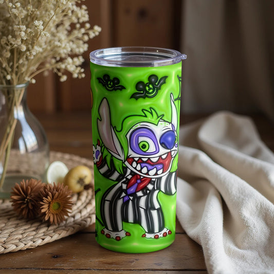 Green Cartoon Character Insulated Drinking Cup