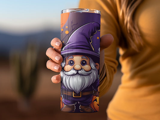 Cute Halloween Wizard Travel Tumbler Great Gift Item