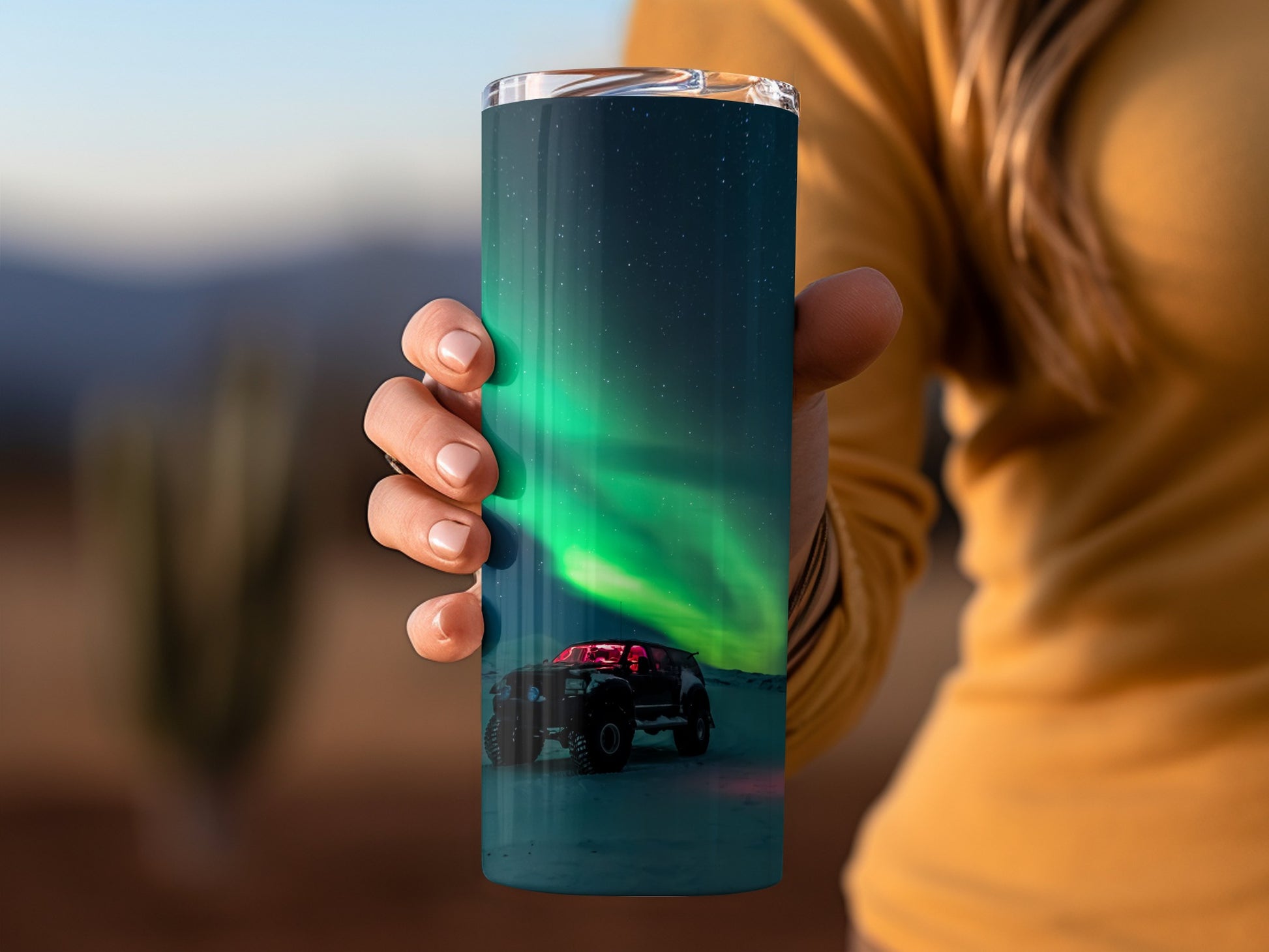 Aurora Borealis Northern Lights Insulated Tumbler