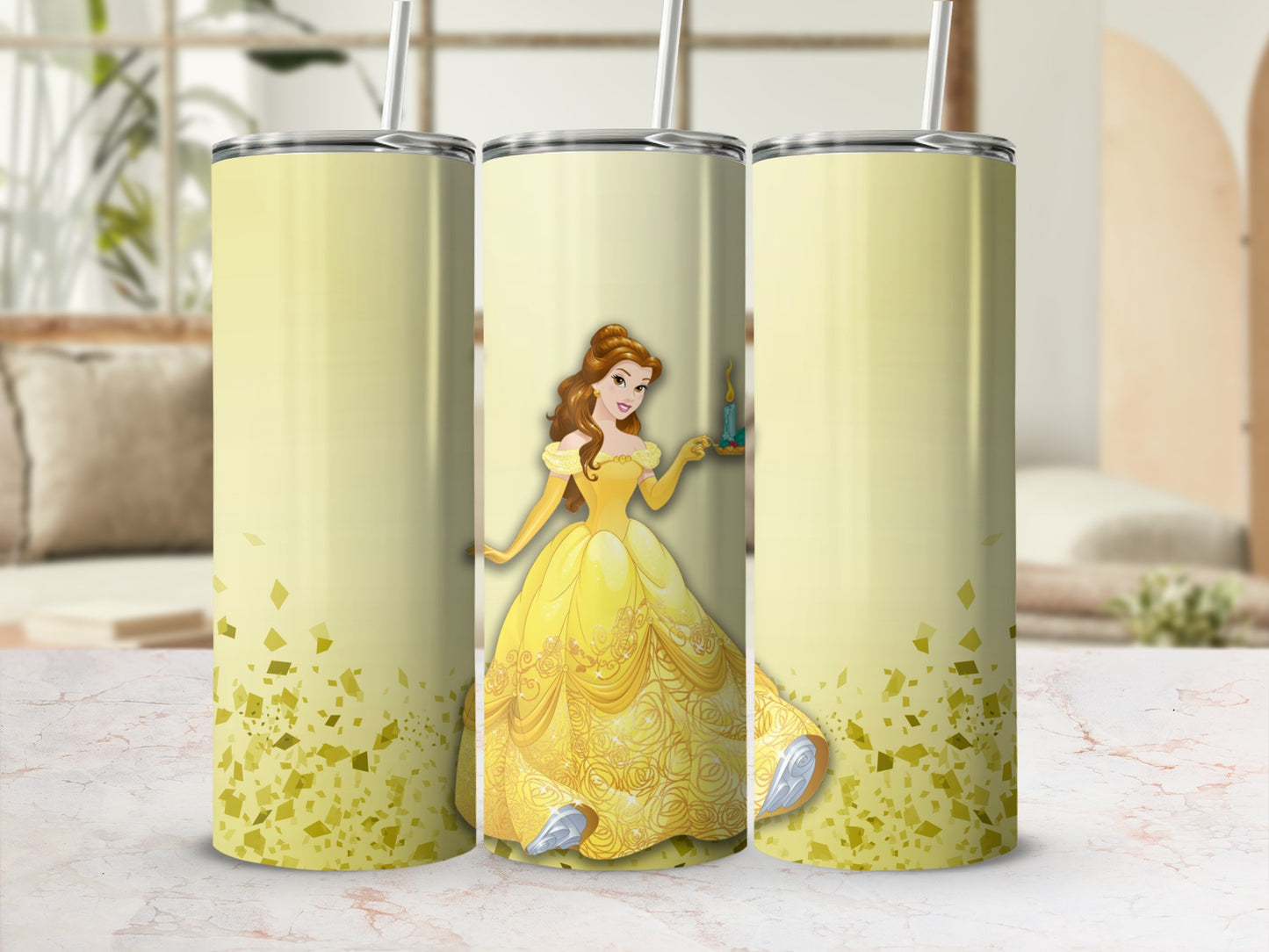 Belle Character Design Stainless Steel Tumbler Product