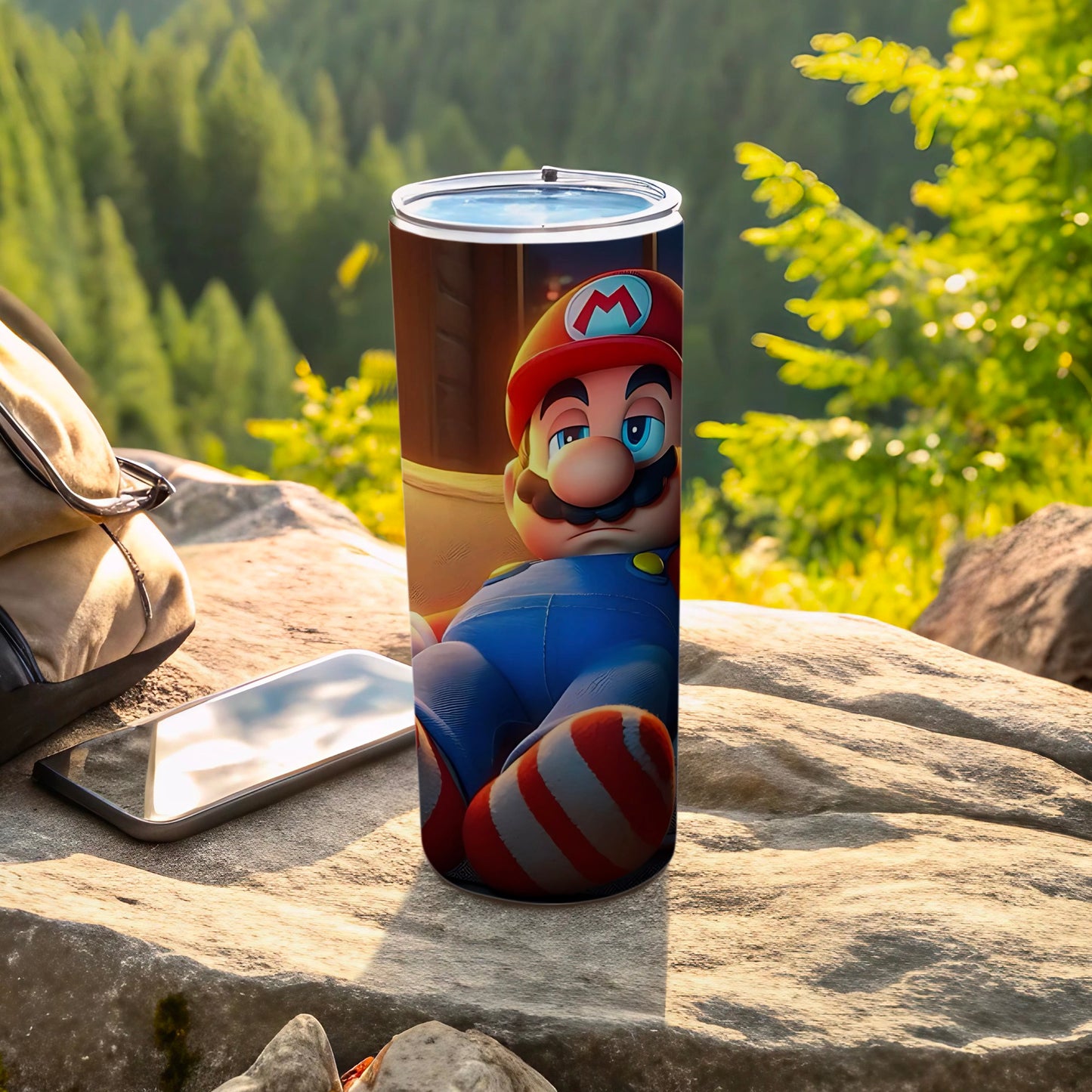 Iconic Mario Themed Insulated Stainless Tumbler Cup