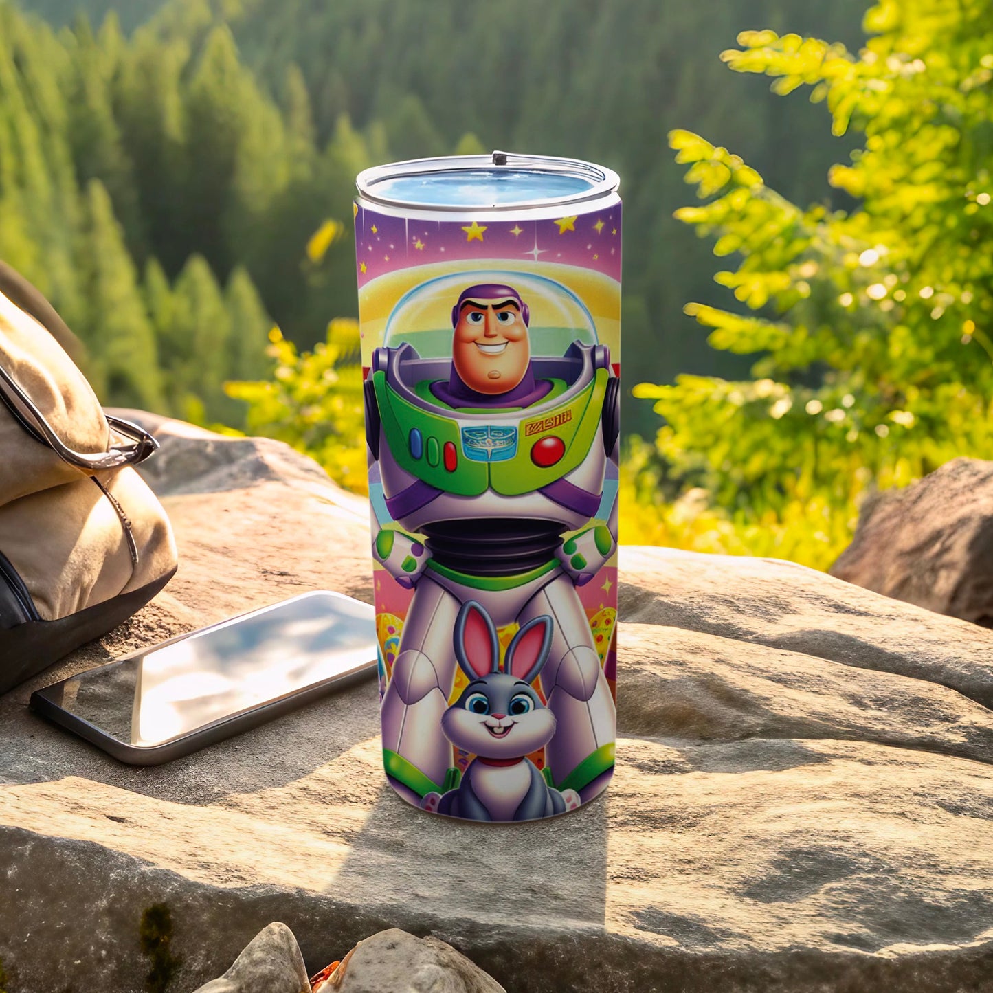 Buzz Lightyear Bunny Cosmic Adventure Stars Tumbler product type