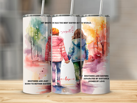 Brothers Sisters Joined by Love Tumbler