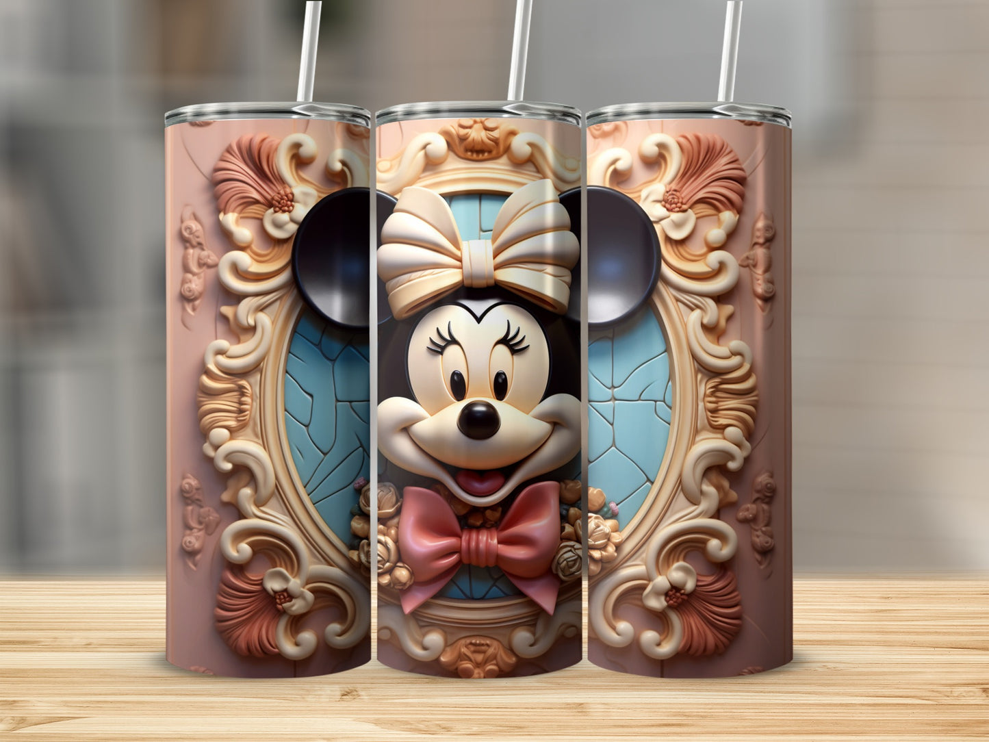 Classic Mickey Character Tumbler with Artistic Design