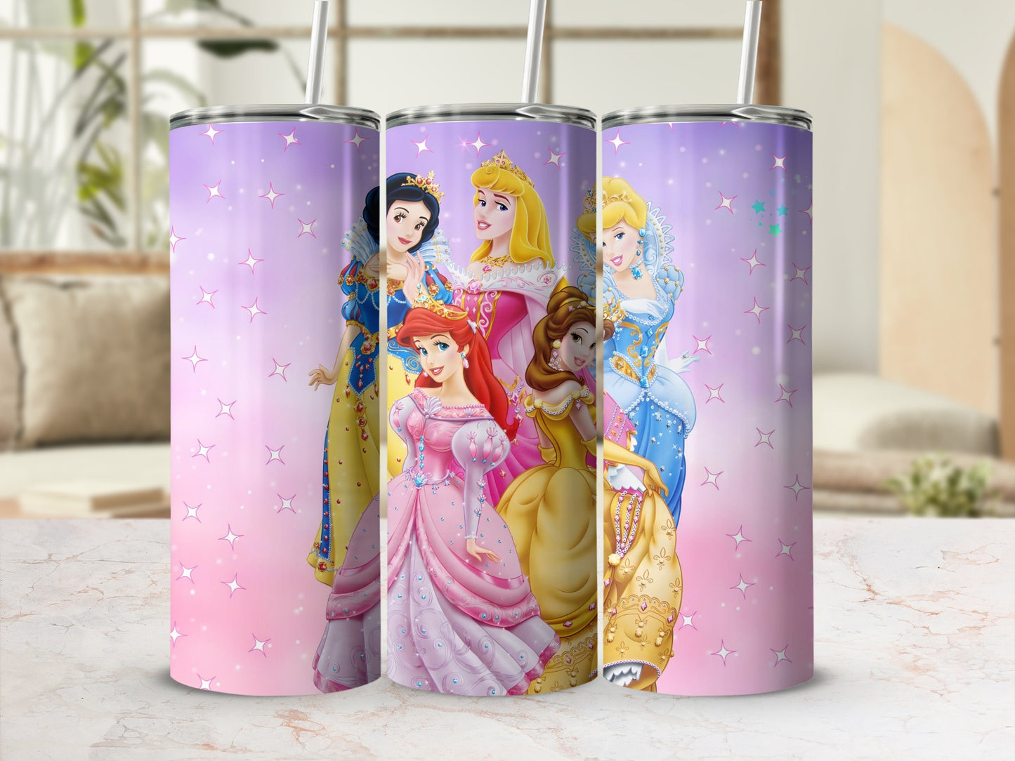 Disney Princesses Tumbler for Kids Stainless Steel