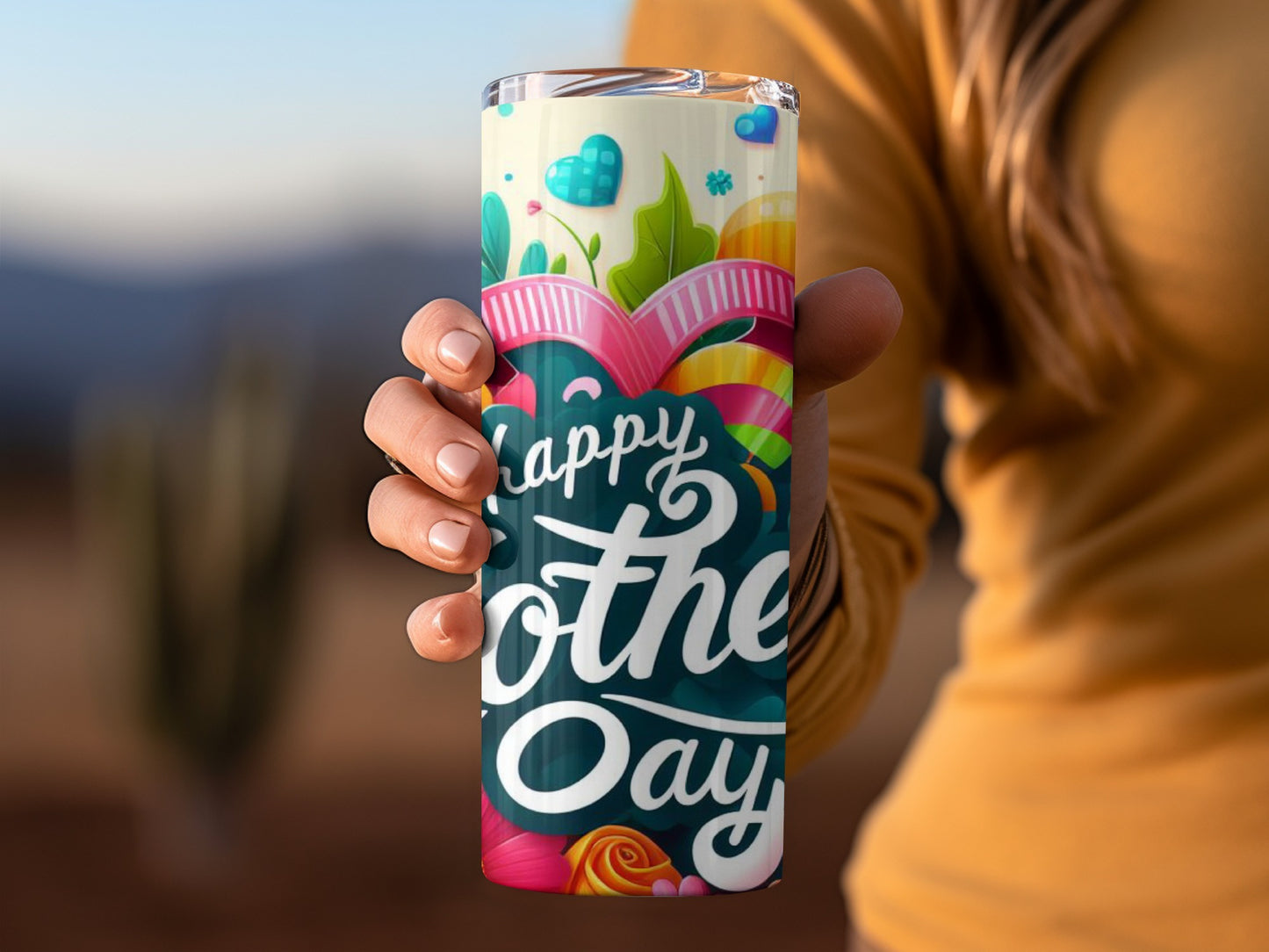 Happy Mother's Day Colorful Tumbler Flask Gift