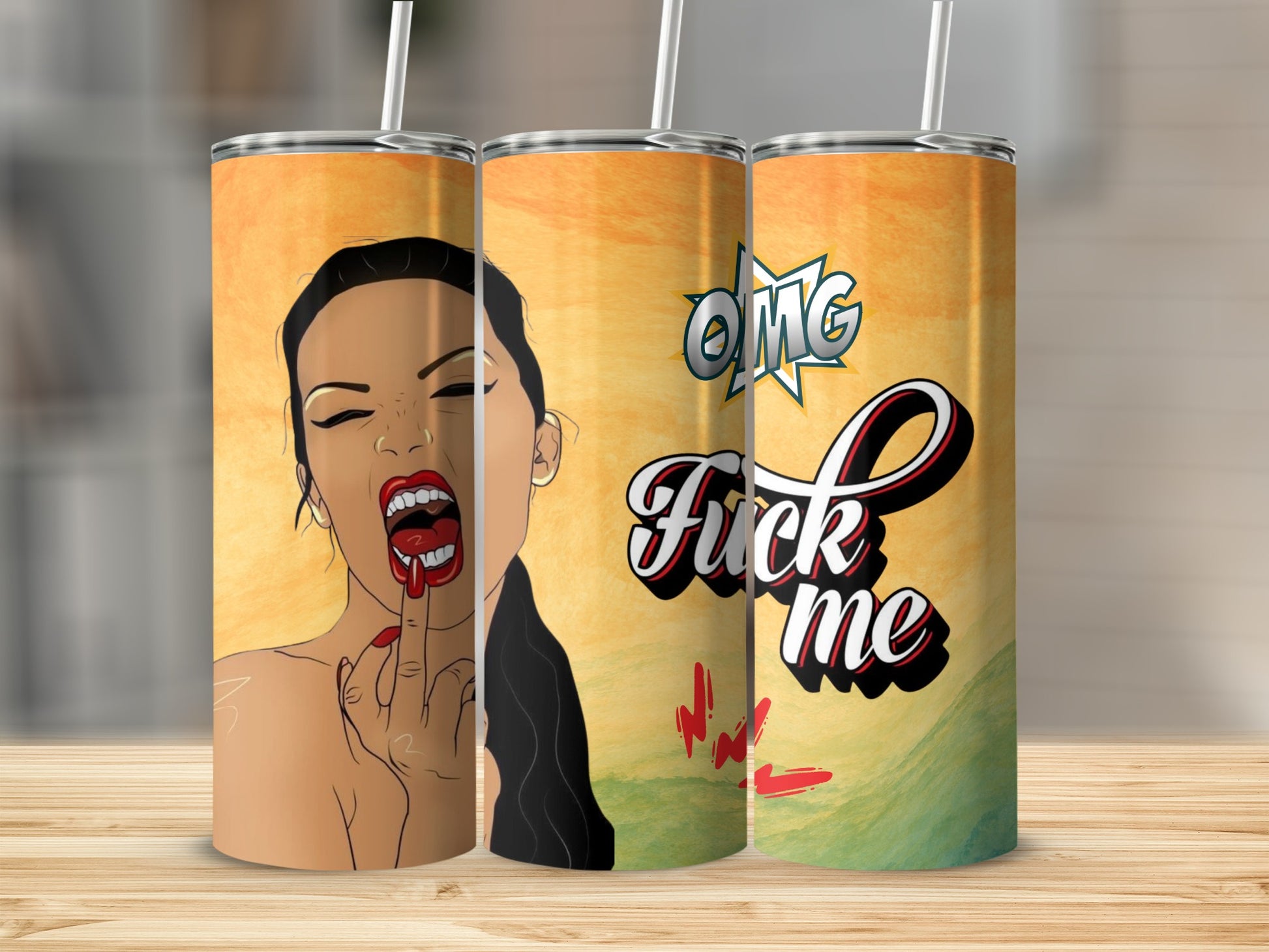 OMG F*** Me Insulated Tumbler with Straw
