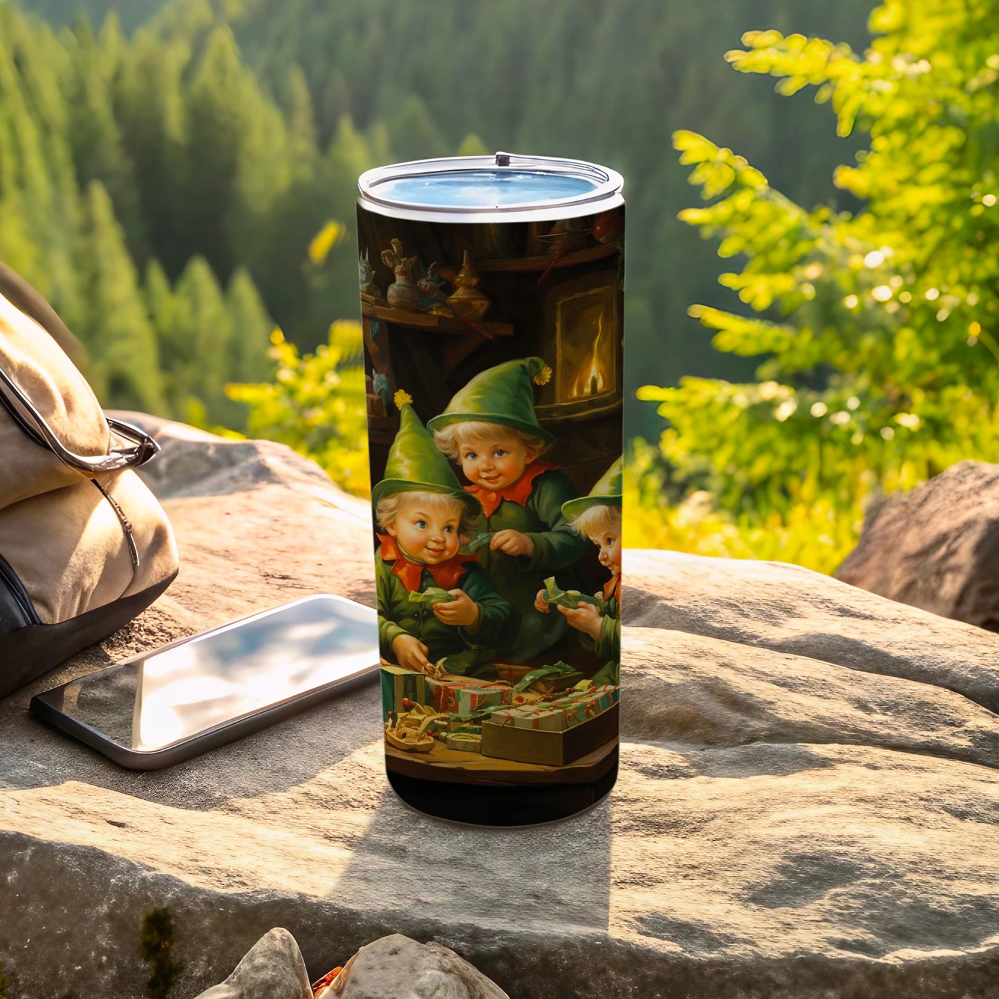 Adorable Elves Art Insulated Tumbler