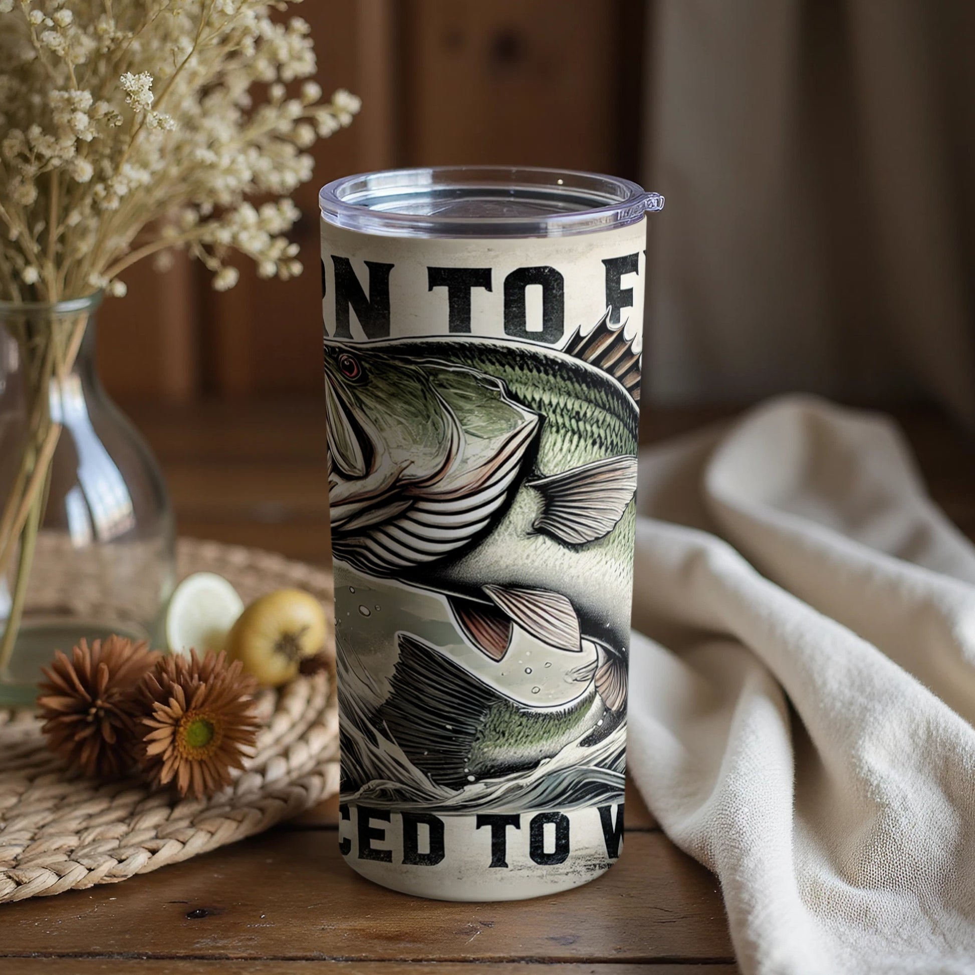 Fishing Enthusiast Graphic Tumbler for Outdoor Adventures