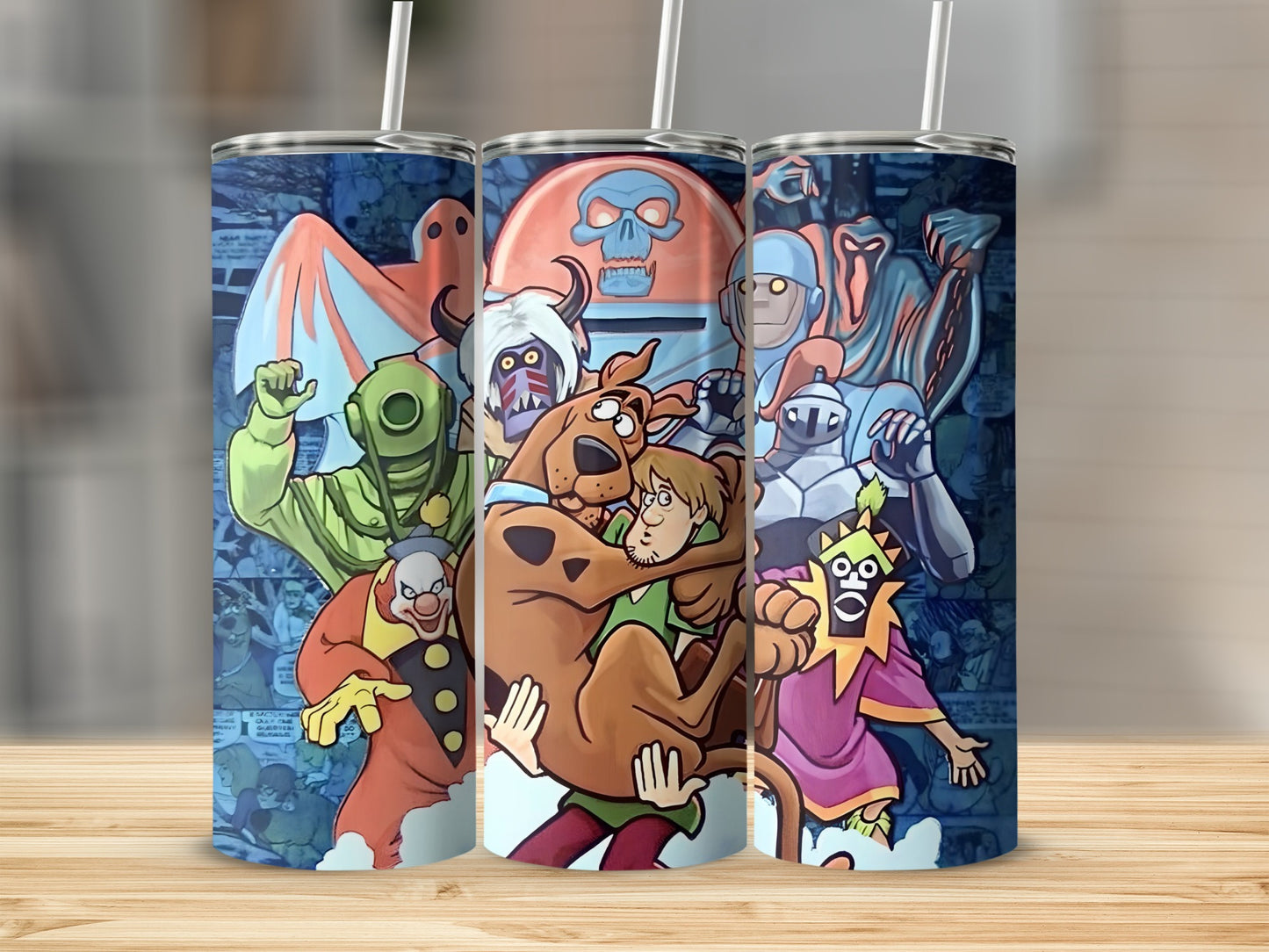 Scooby-Doo and gang characters, including Scooby, Shaggy, and villains.