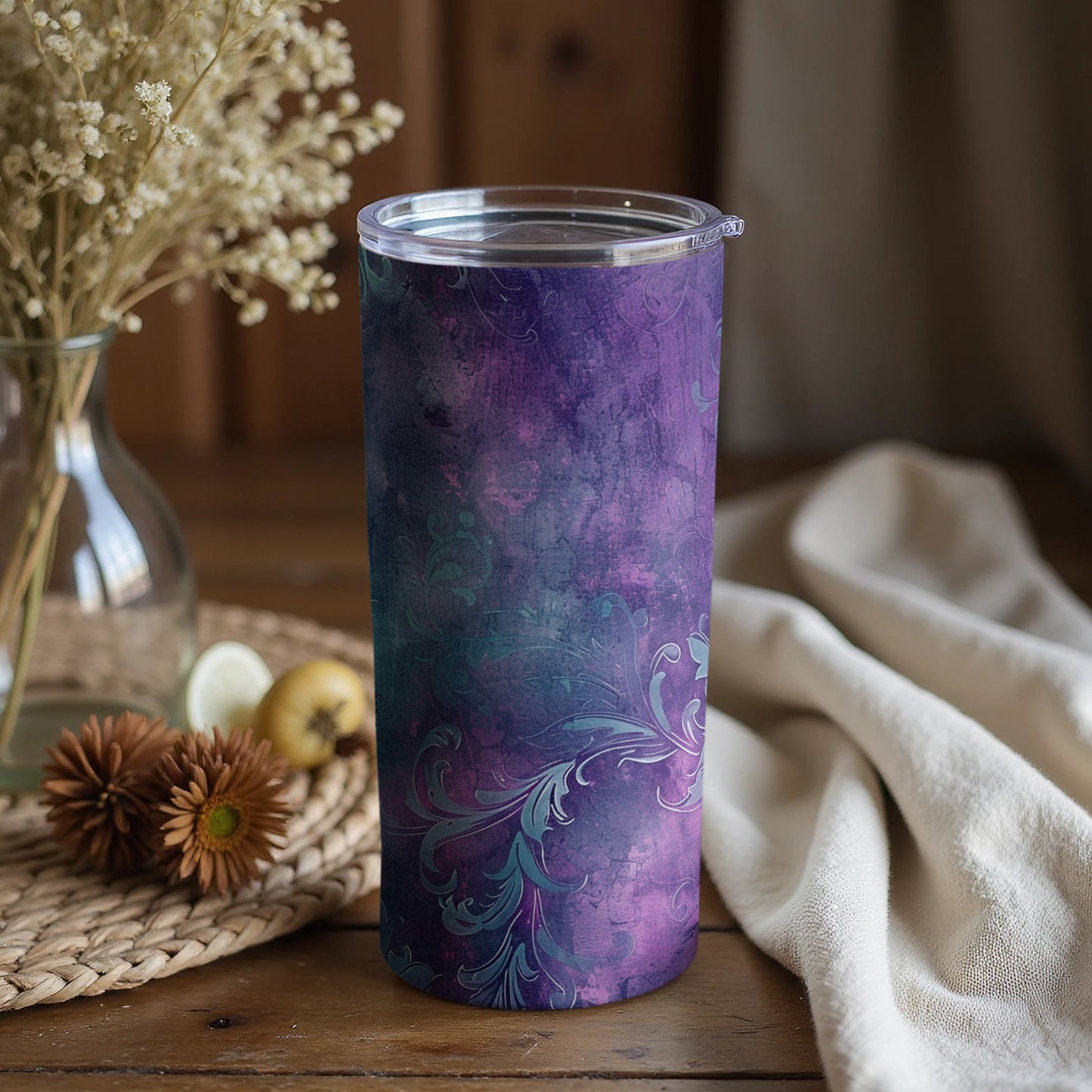 Beautiful Abstract Design Insulated Tumbler Cup