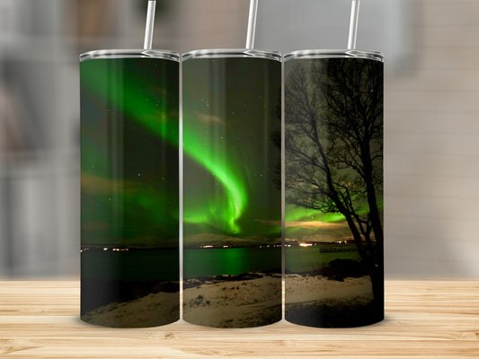 Northern Lights Design Stainless Steel Tumbler