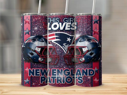 This Girl Loves New England Patriots Helmets Tumblers
