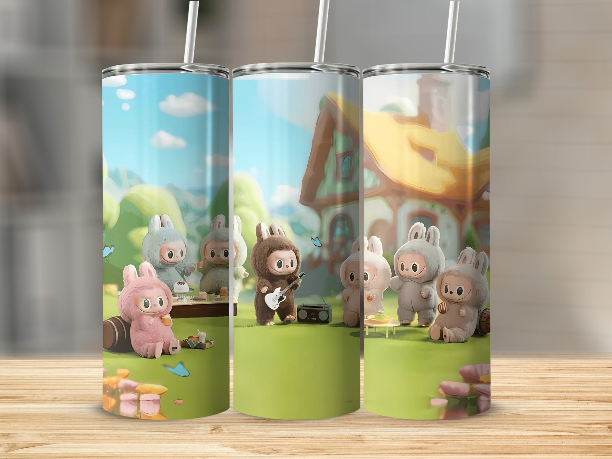 Cute Animal Characters Outdoor Picnic Tumbler