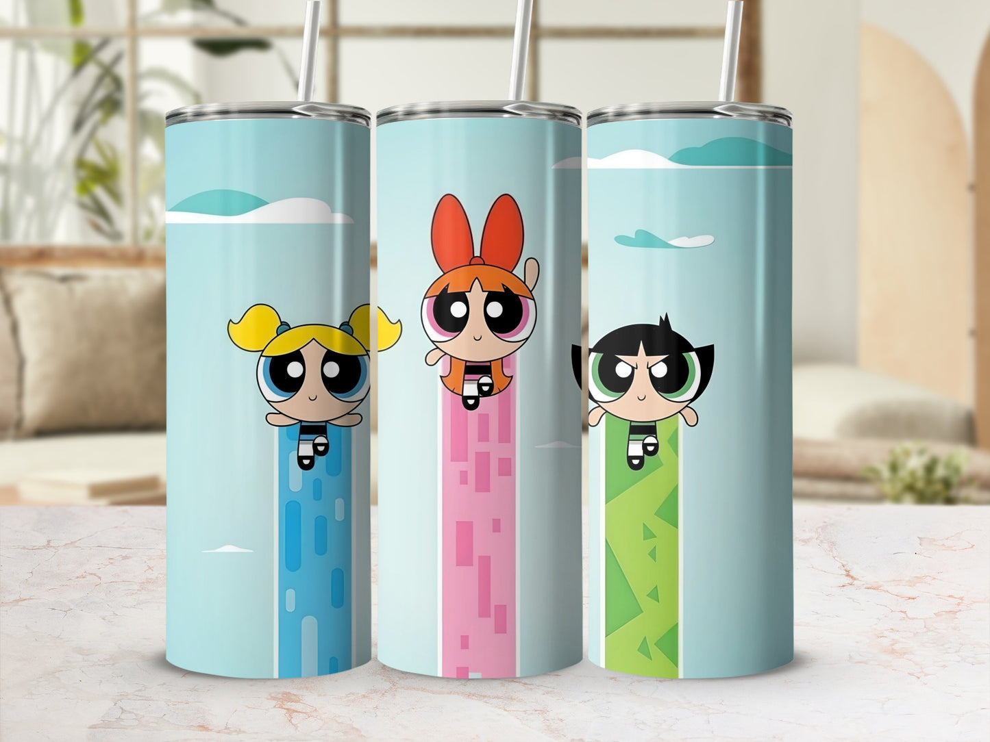 Powerpuff Girls Themed Insulated Tumbler Collection