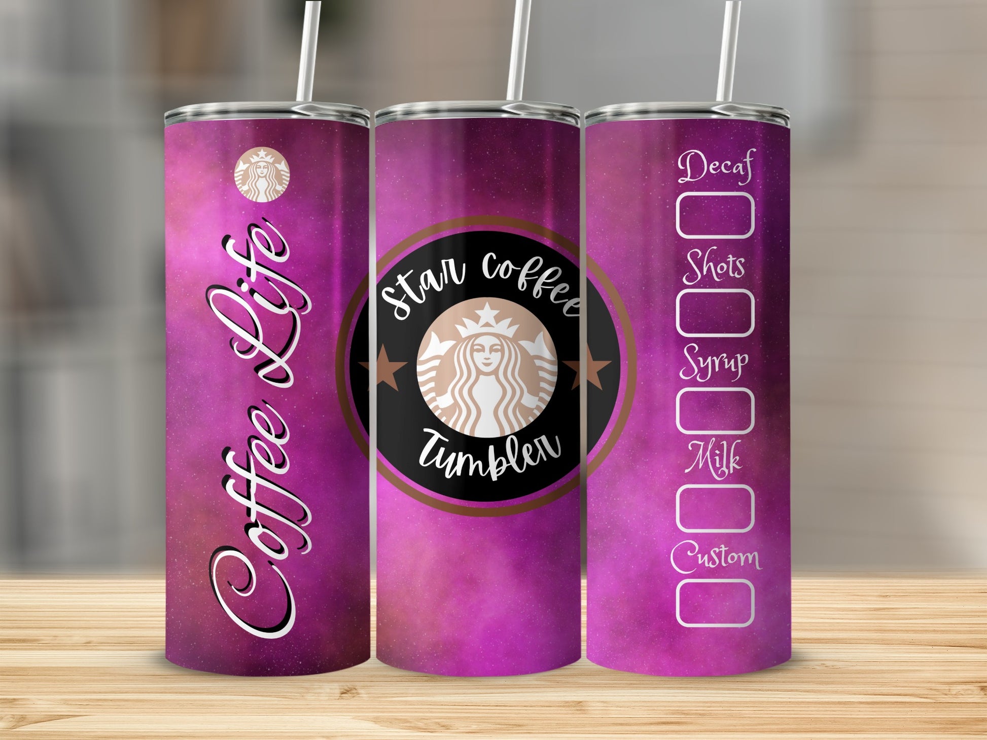 Coffee Life Star Coffee Tumbler for Hot and Cold Drinks