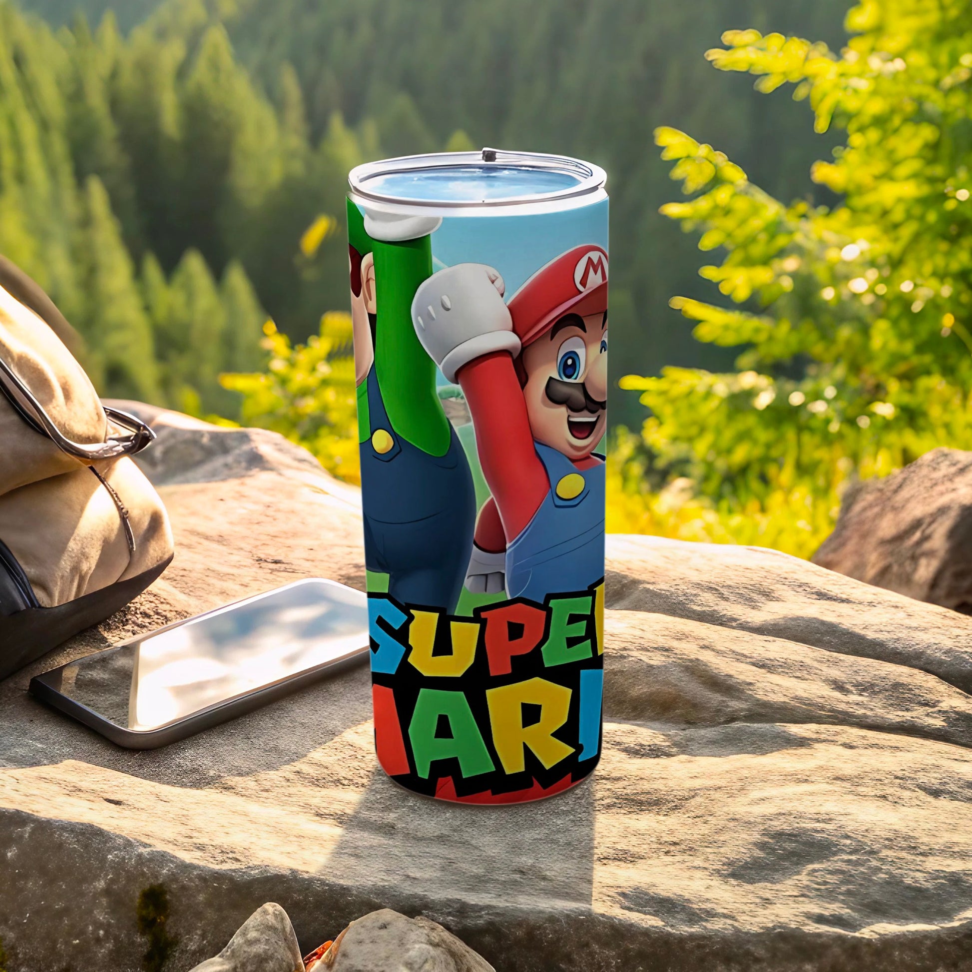 Super Mario Luigi Theme Tumbler for Gamers Drinkware