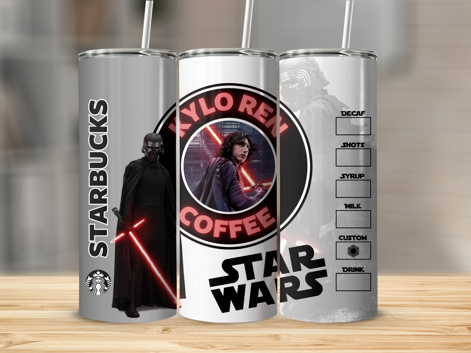 Kylo Ren Starbucks Coffee Star Wars Drink Container