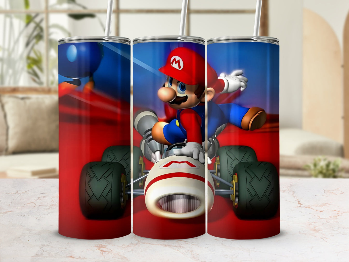 Mario Racing Tumbler for Gaming Enthusiasts