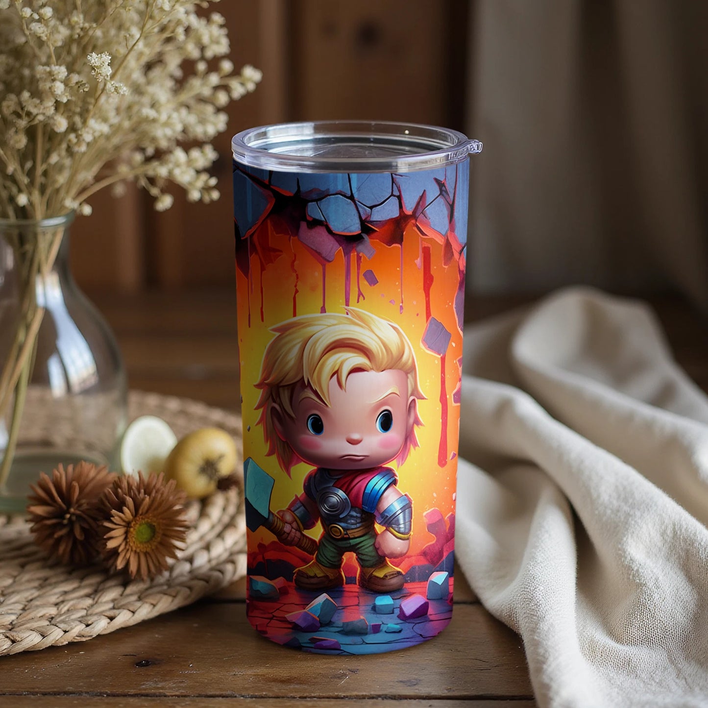 Heroic Cartoon Character Tumbler Cup For Kids