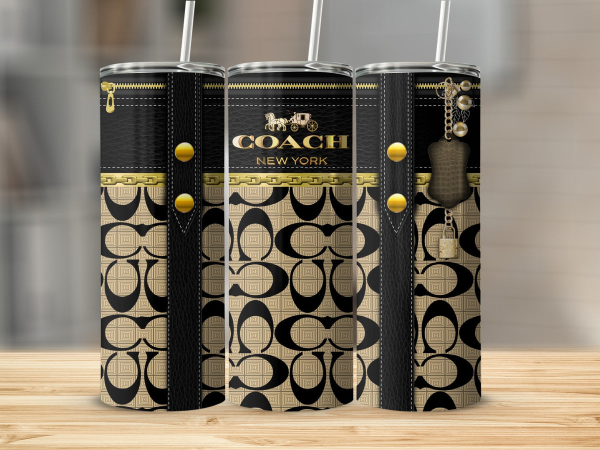 Stylish Designer Patterned Coach New York Tumbler