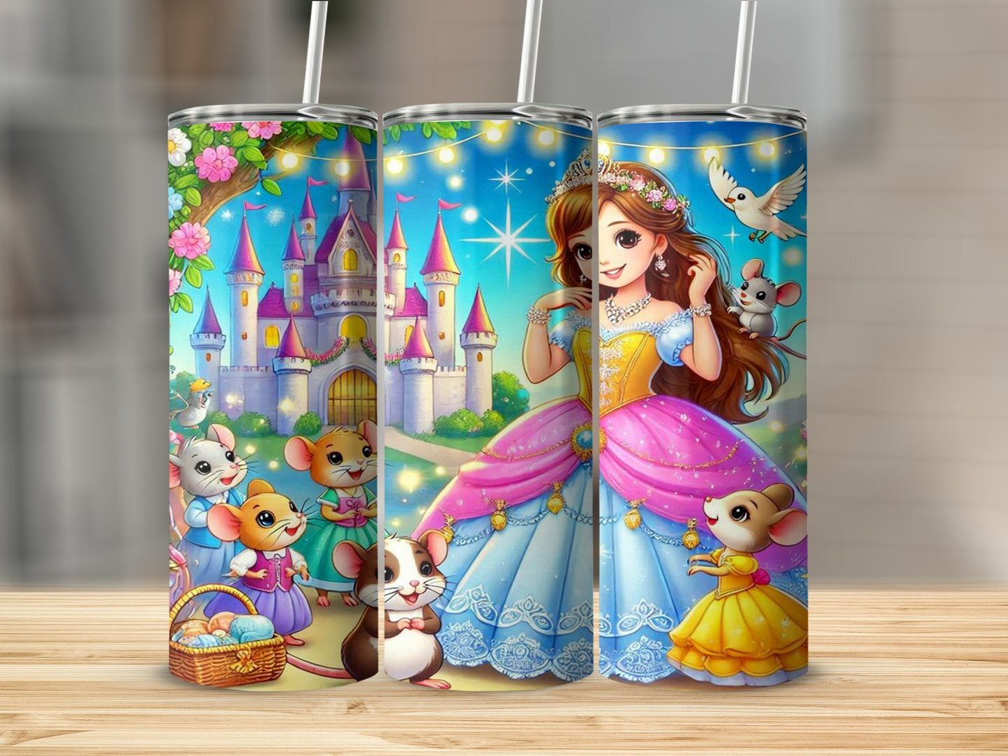 Princess Castle and Mouse Friends Tumbler Cup